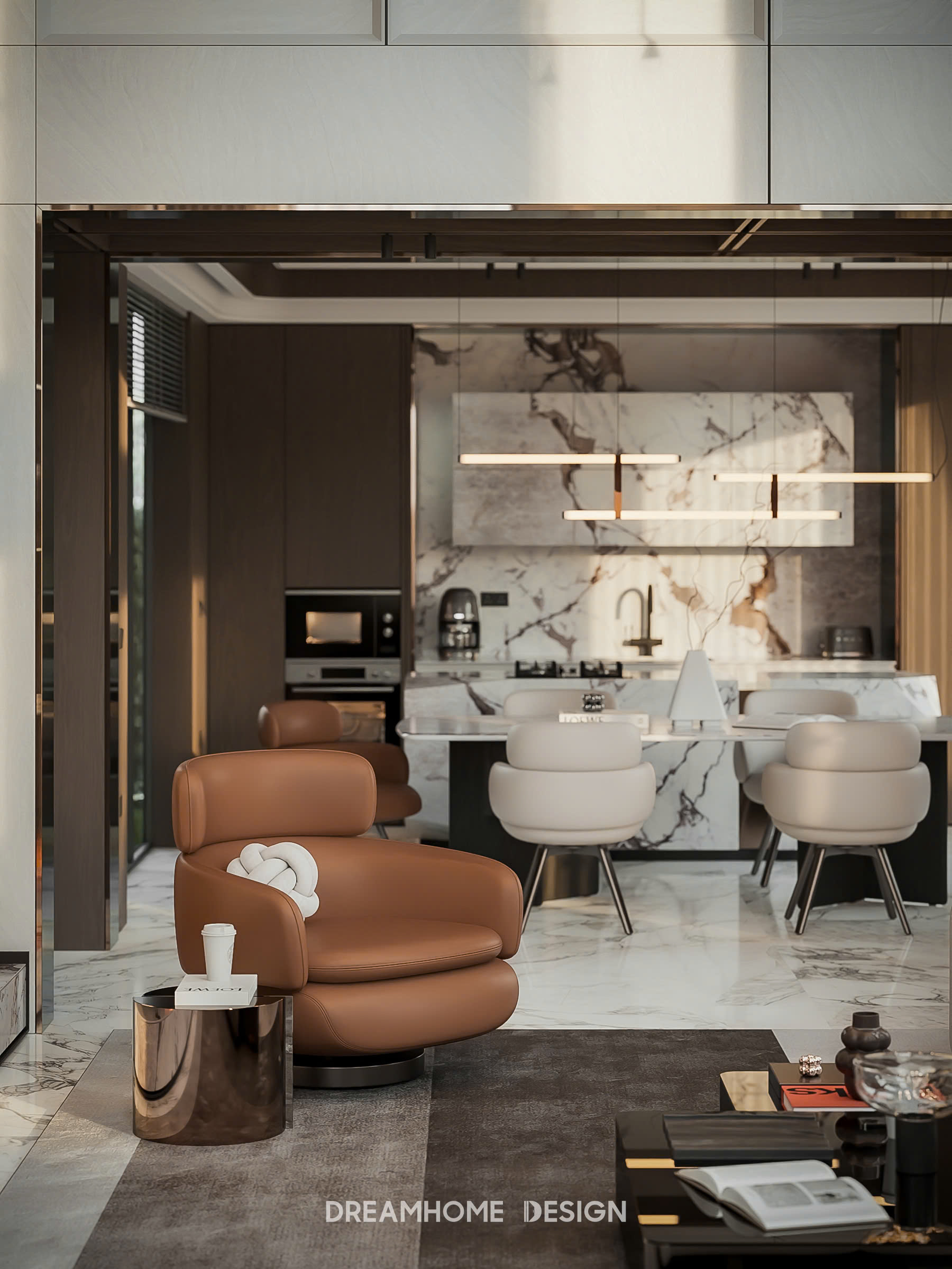 thiết kế nội thất biệt thự hoa anh đào