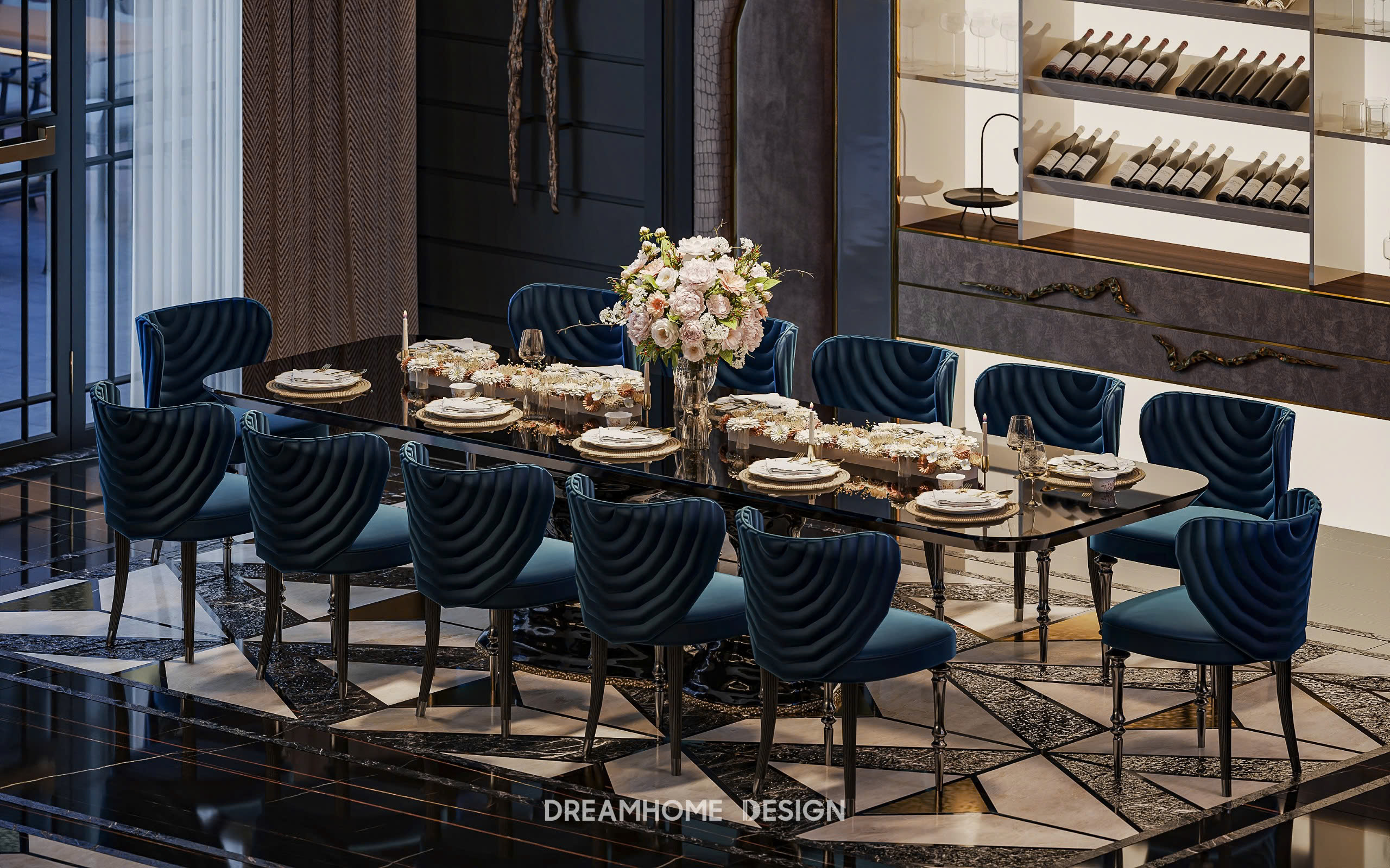 thiết kế nội thất penthouse sunshine golden 
