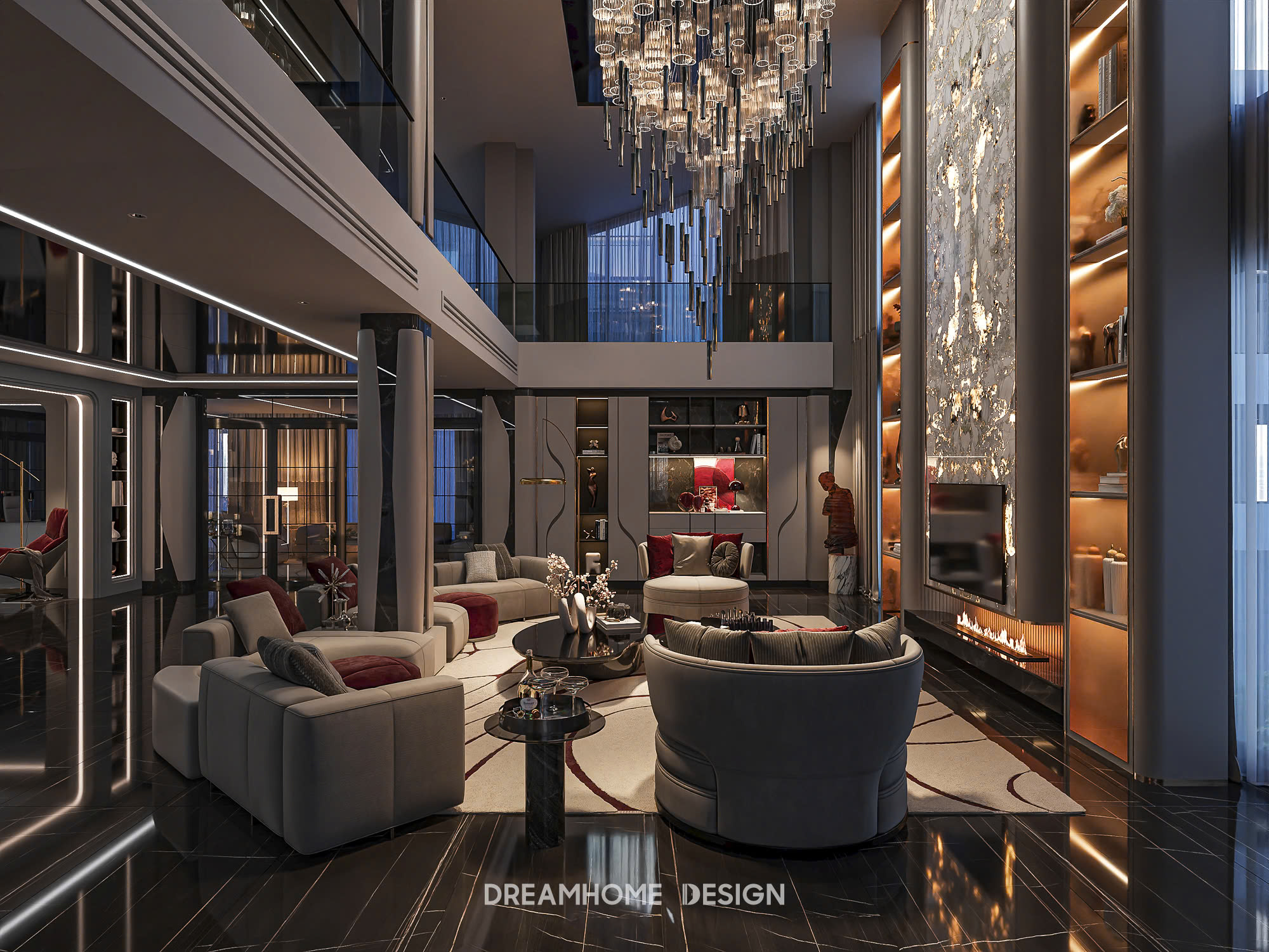thiết kế nội thất penthouse sunshine city