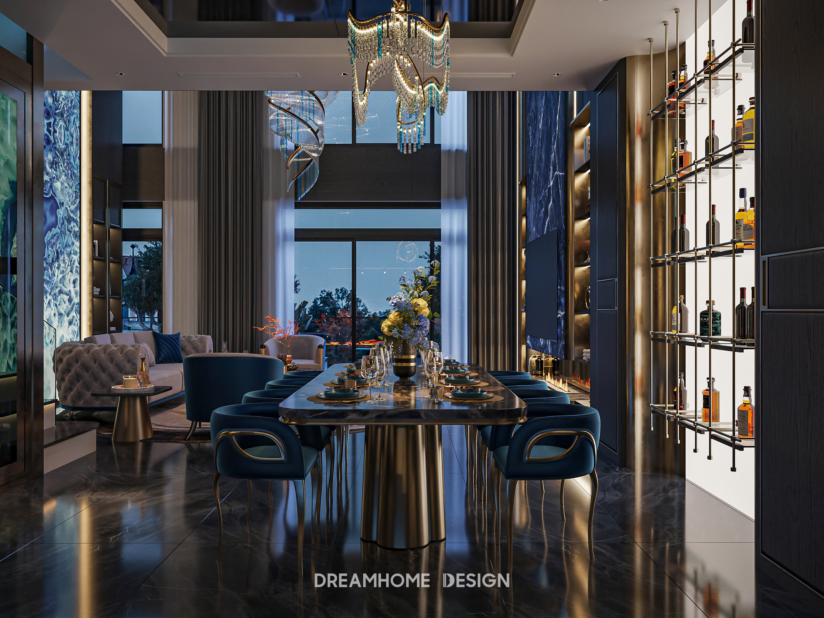 thiết kế nội thất penthouse sunshine city