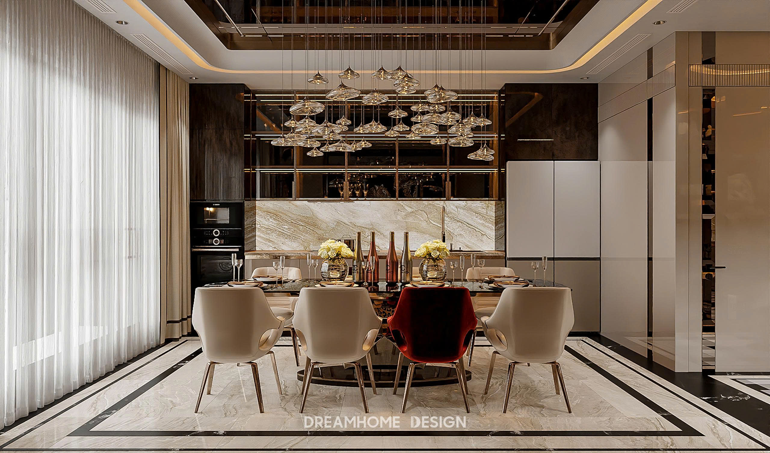 thiết kế nội thất penthouse sunshine golden 