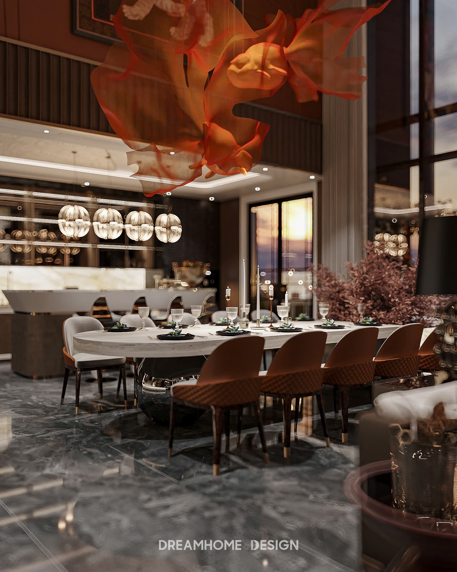 thiết kế nội thất penthouse the zei