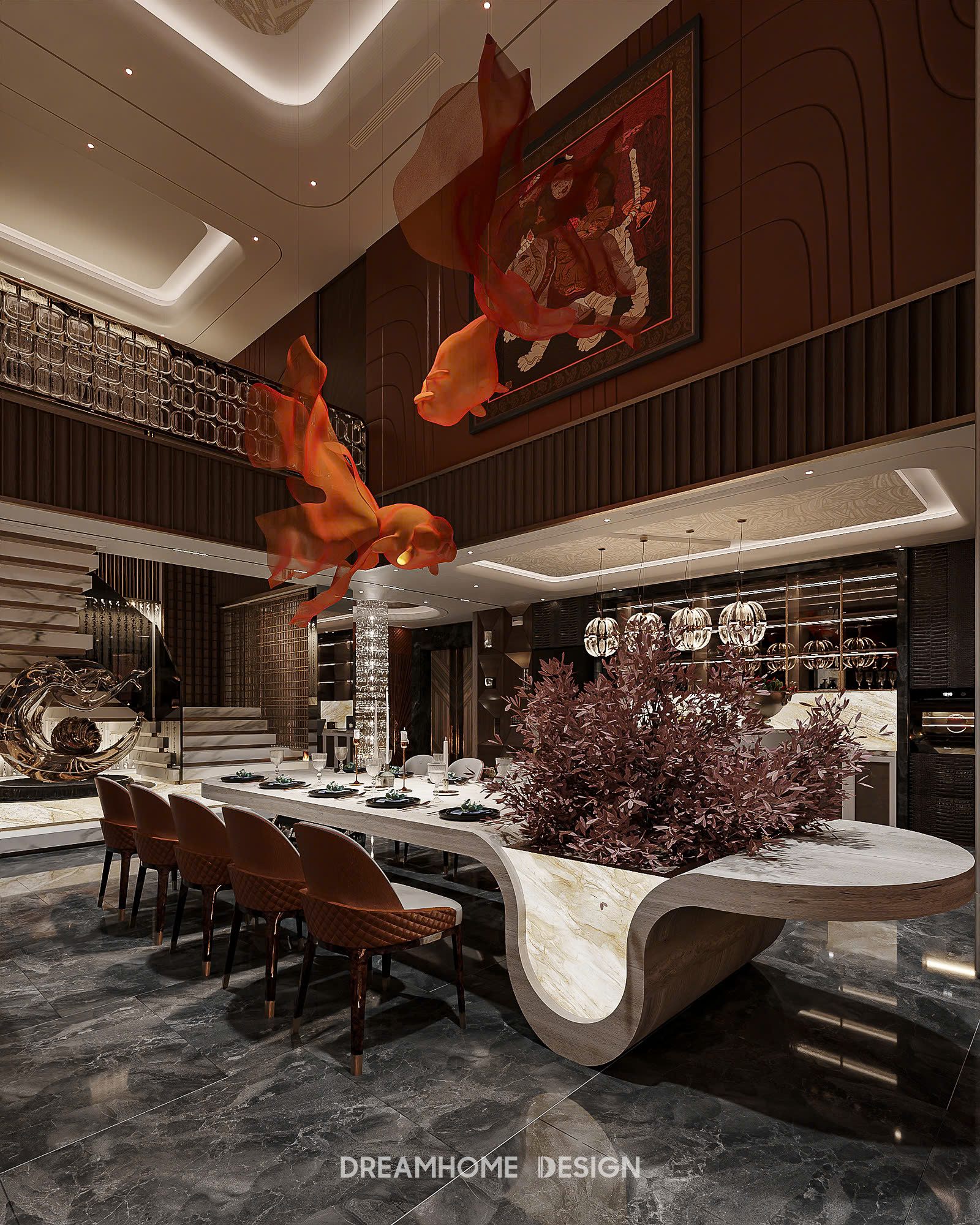 thiết kế nội thất penthouse the zei