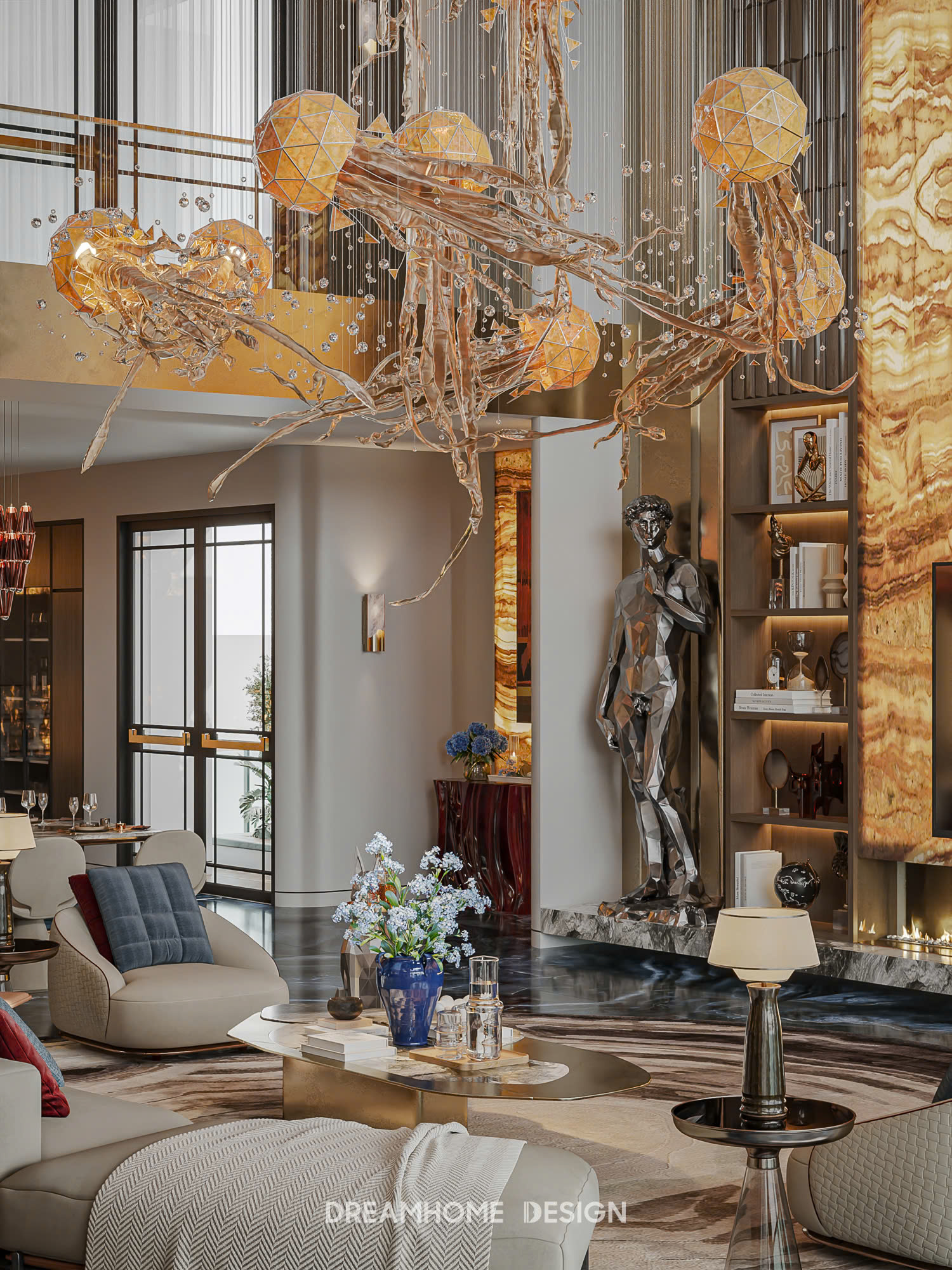 thiết kế nội thất penthouse the zei
