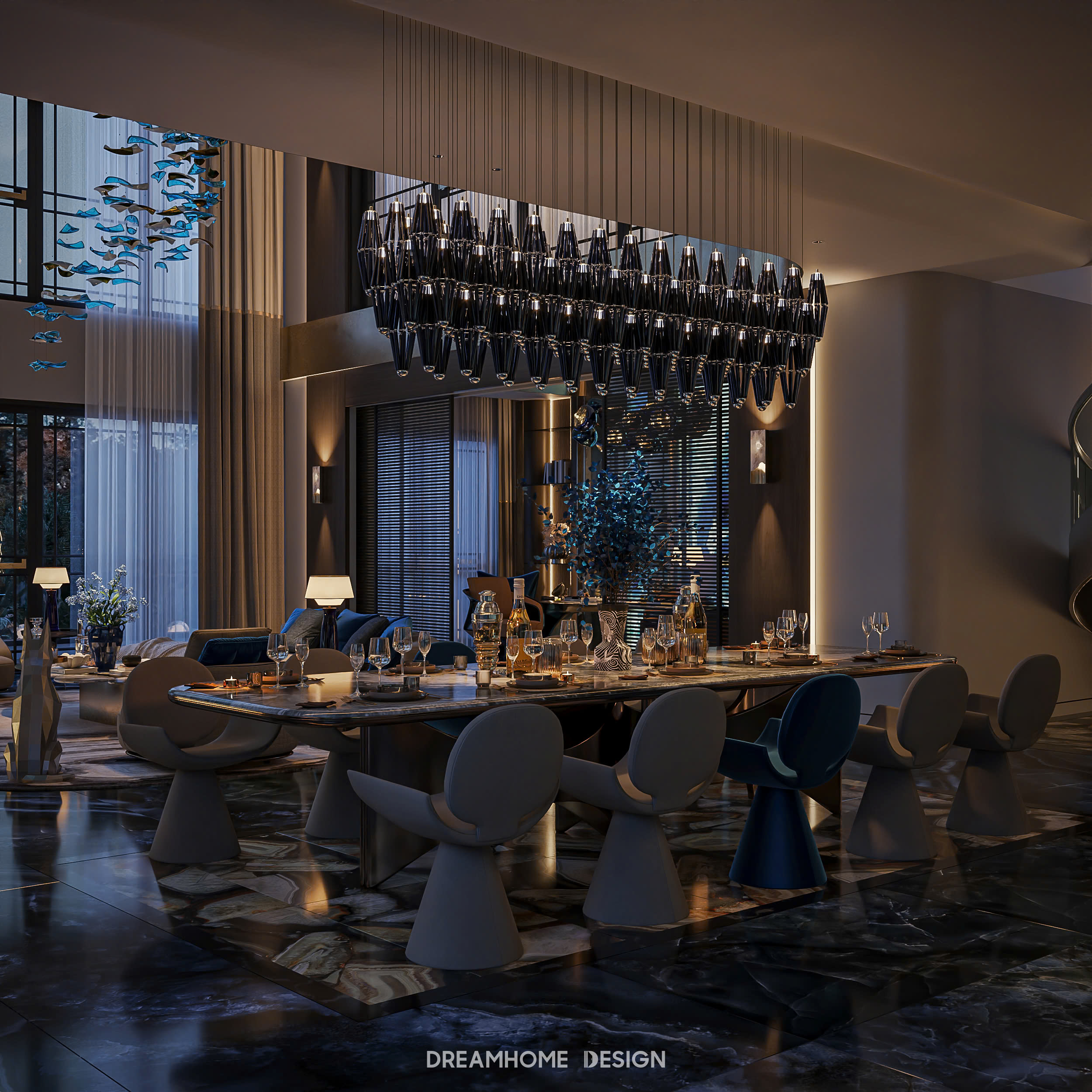 thiết kế nội thất penthouse sunshine city ciputra