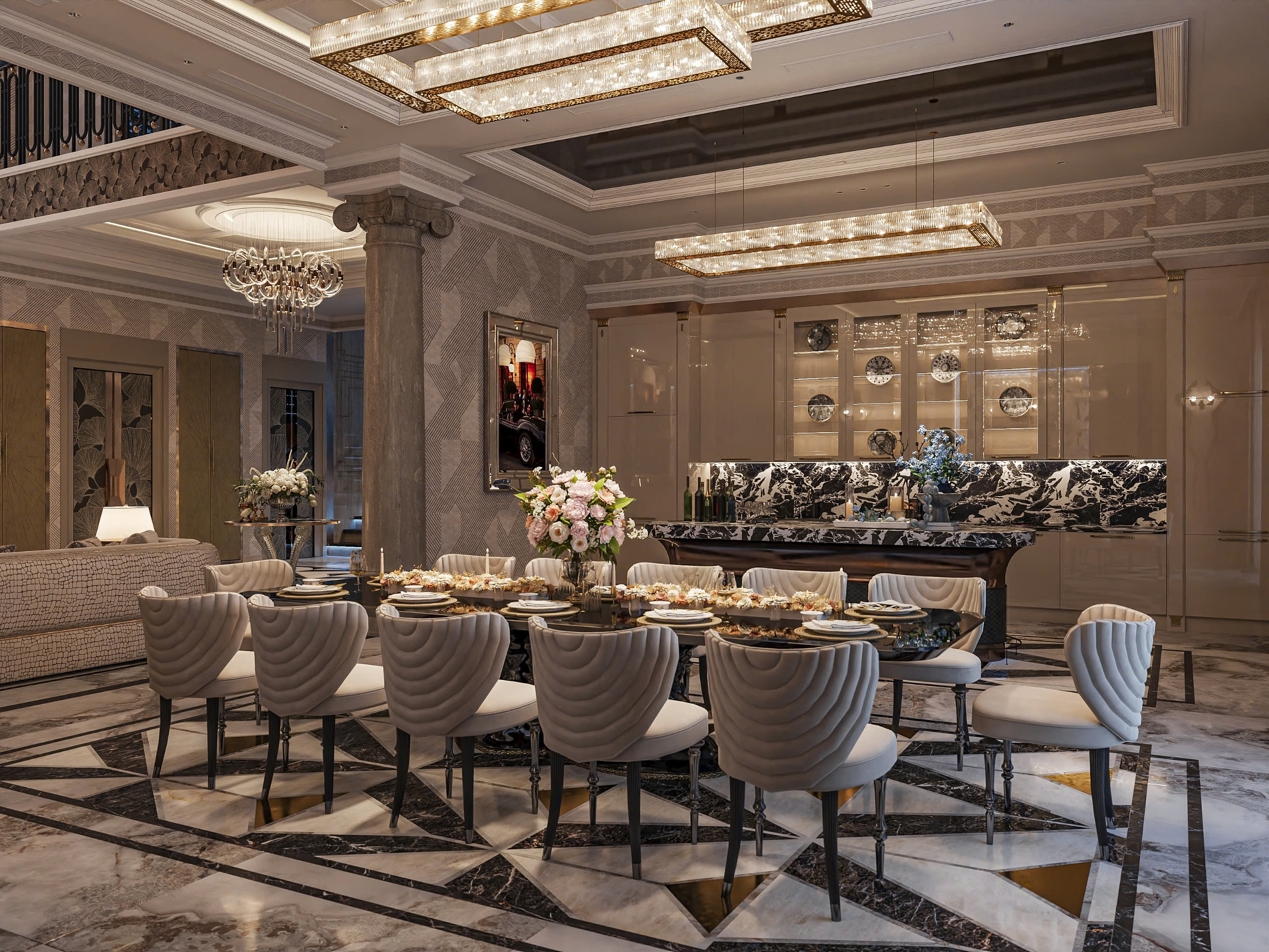 thiết kế nội thất penthouse the zei