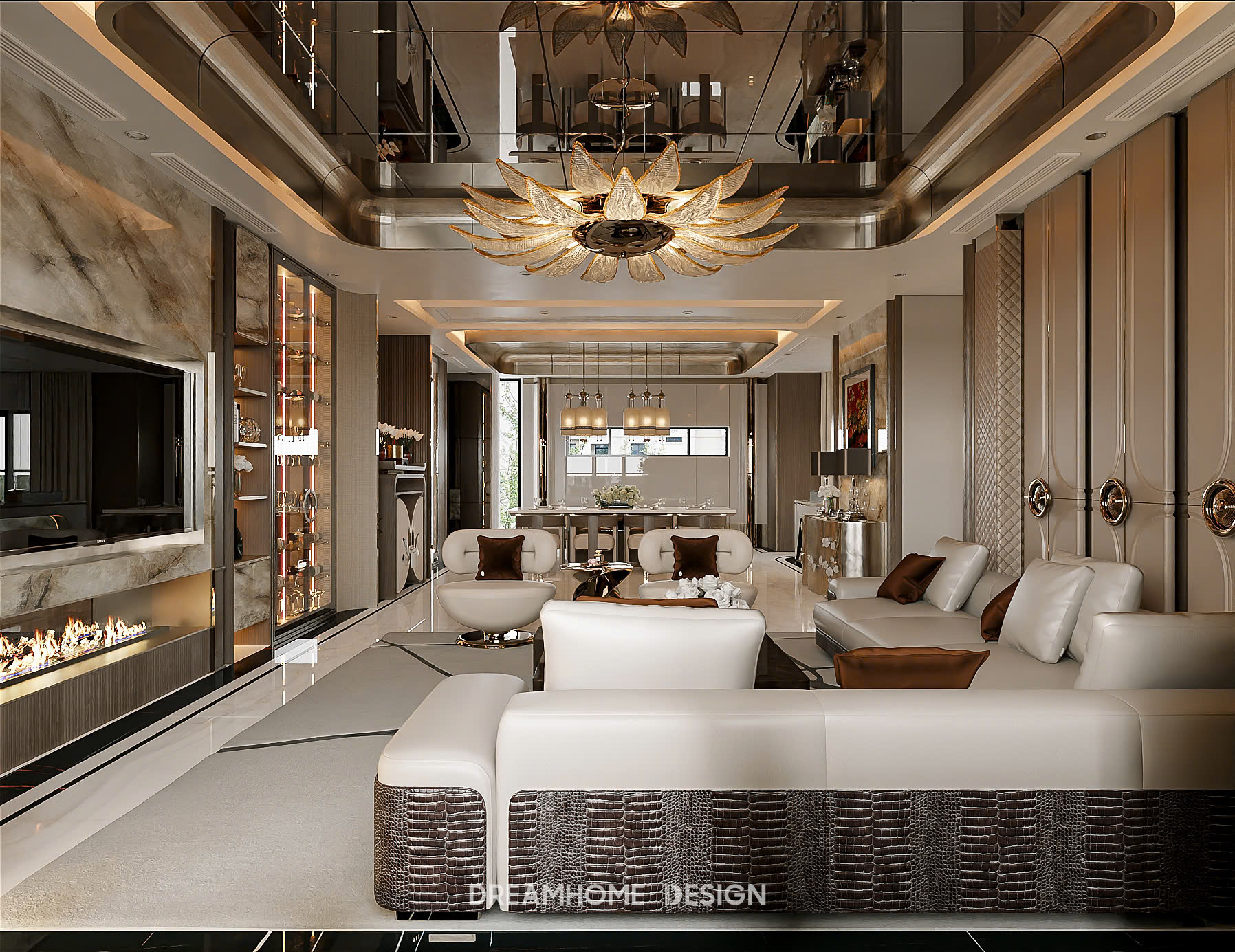 thiết kế nội thất penthouse sunshine city ciputra