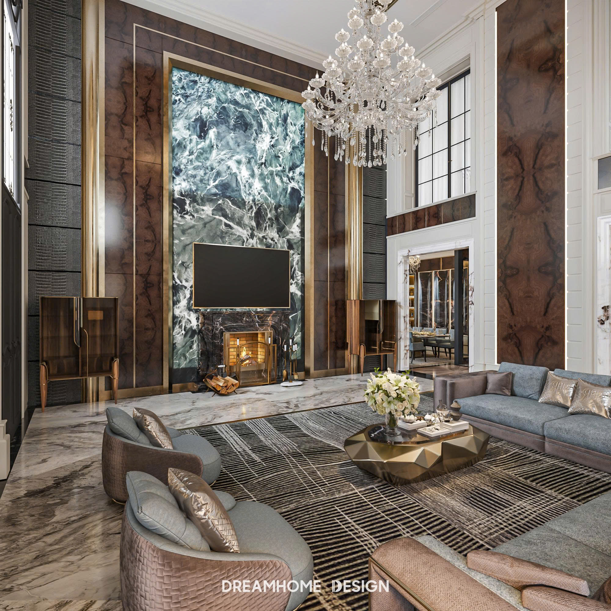 thiết kế nội thất penthouse the zei