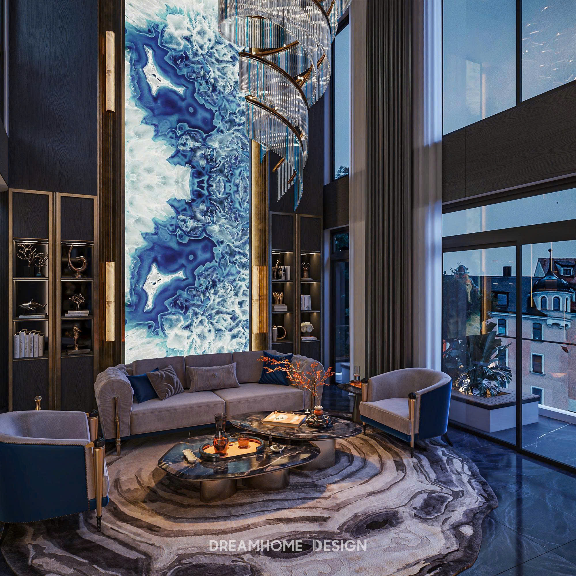 thiết kế nội thất penthouse the zei