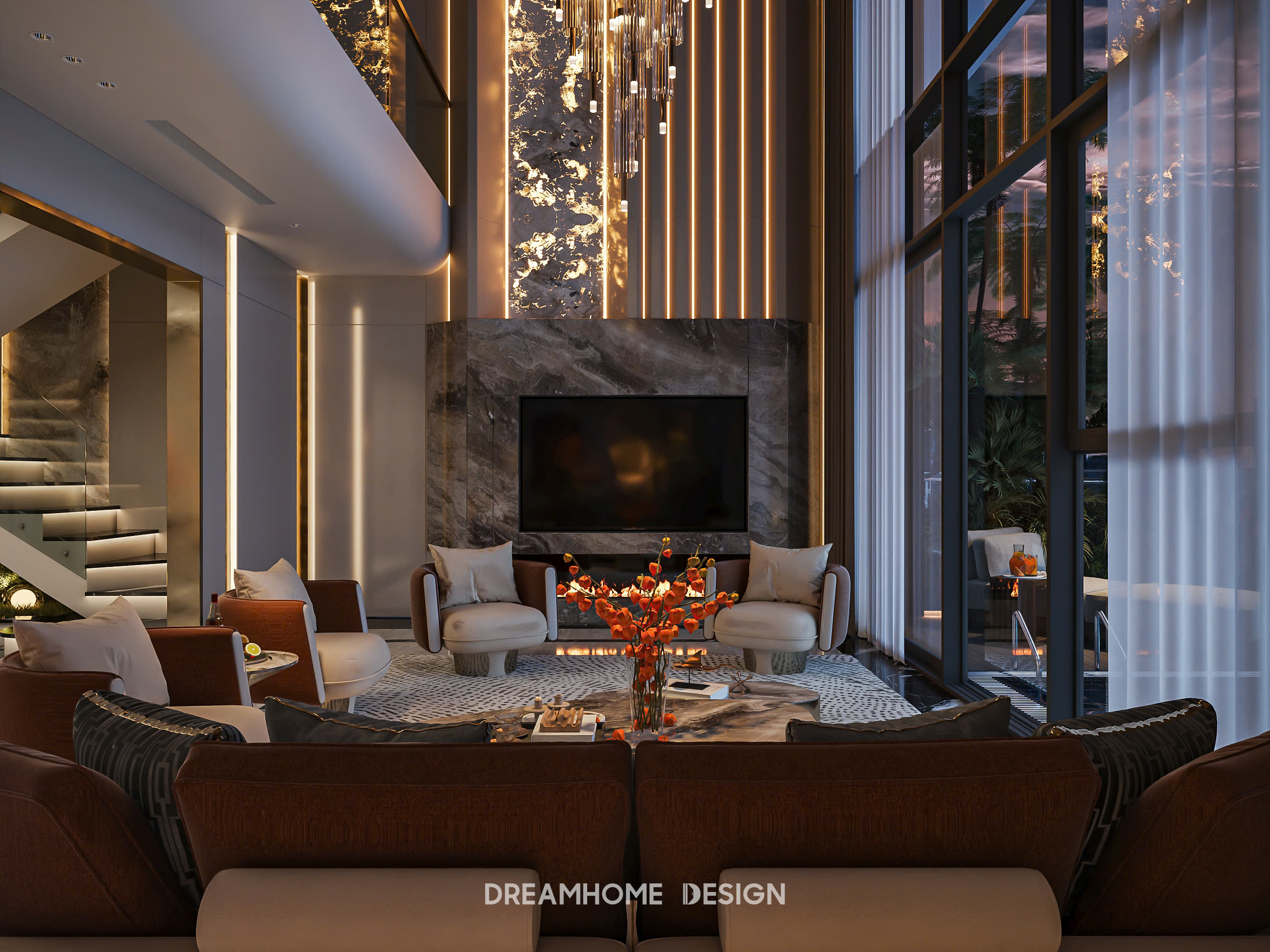 thiết kế nội thất penthouse sunshine city ciputra