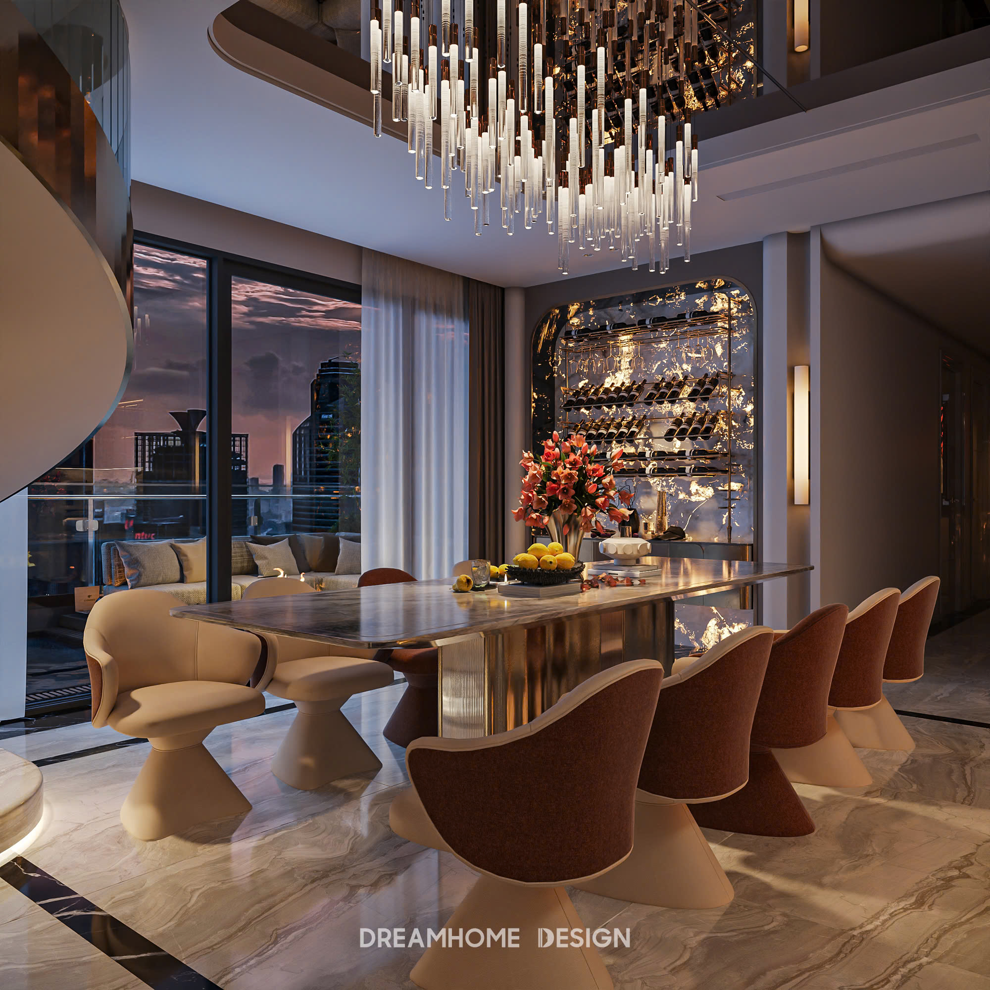 thiết kế nội thất penthouse