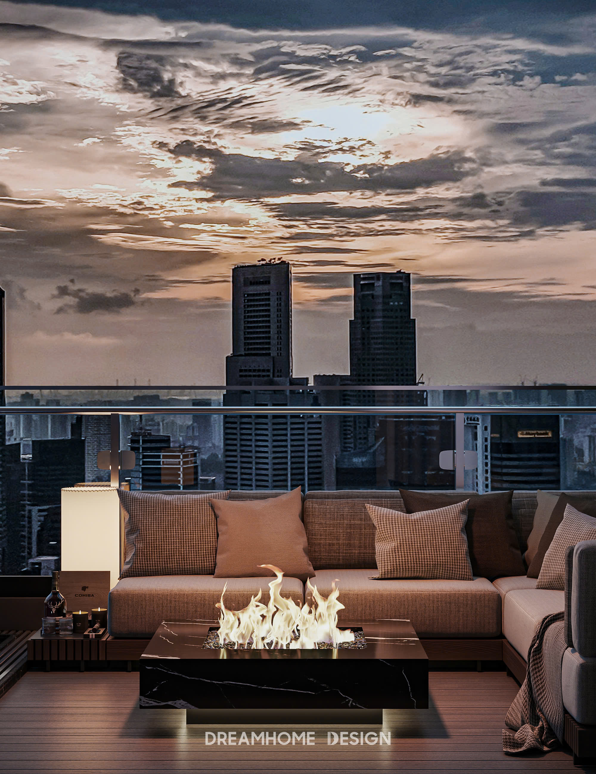 thiết kế nội thất penthouse