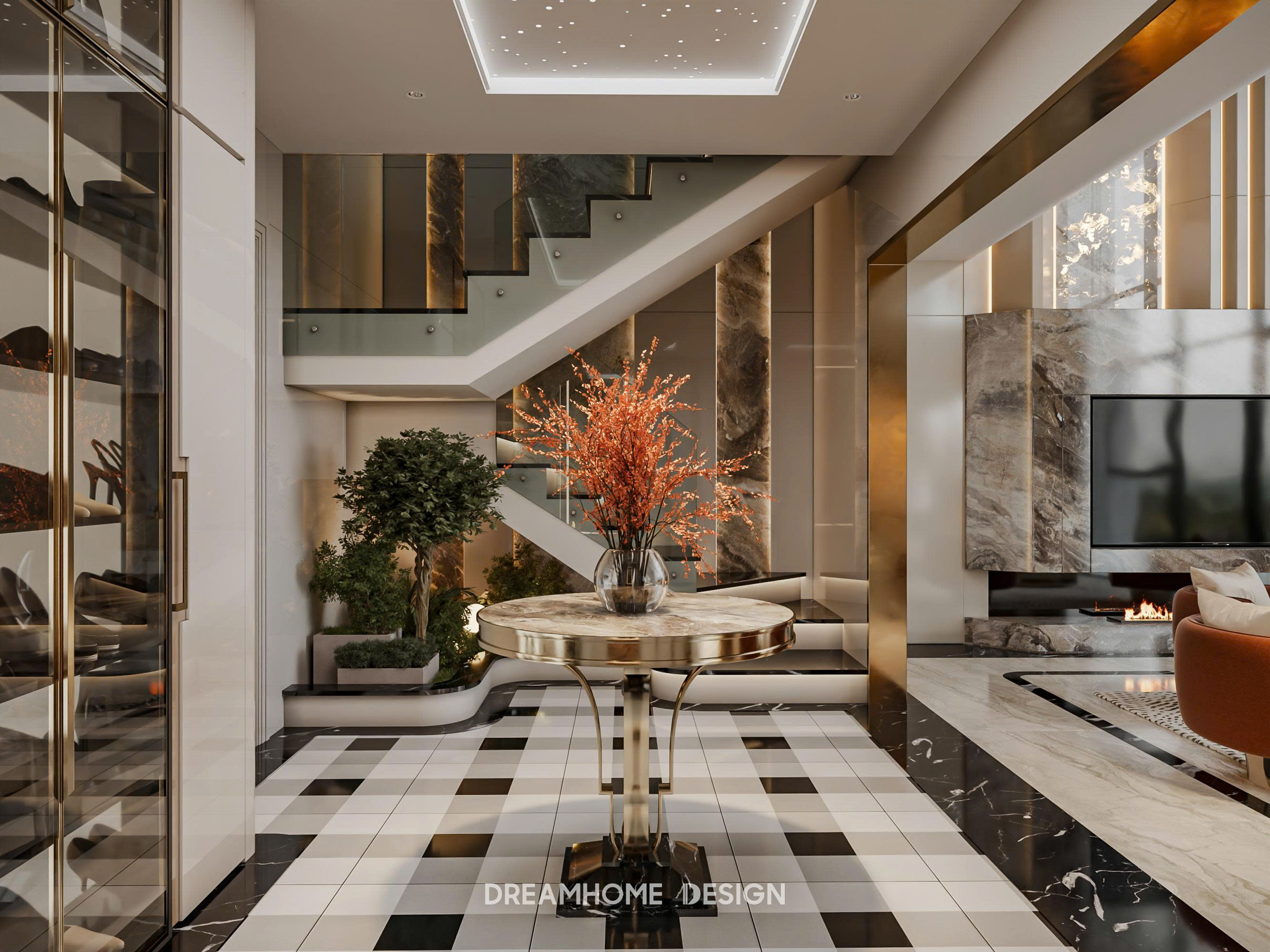thiết kế nội thất penthouse