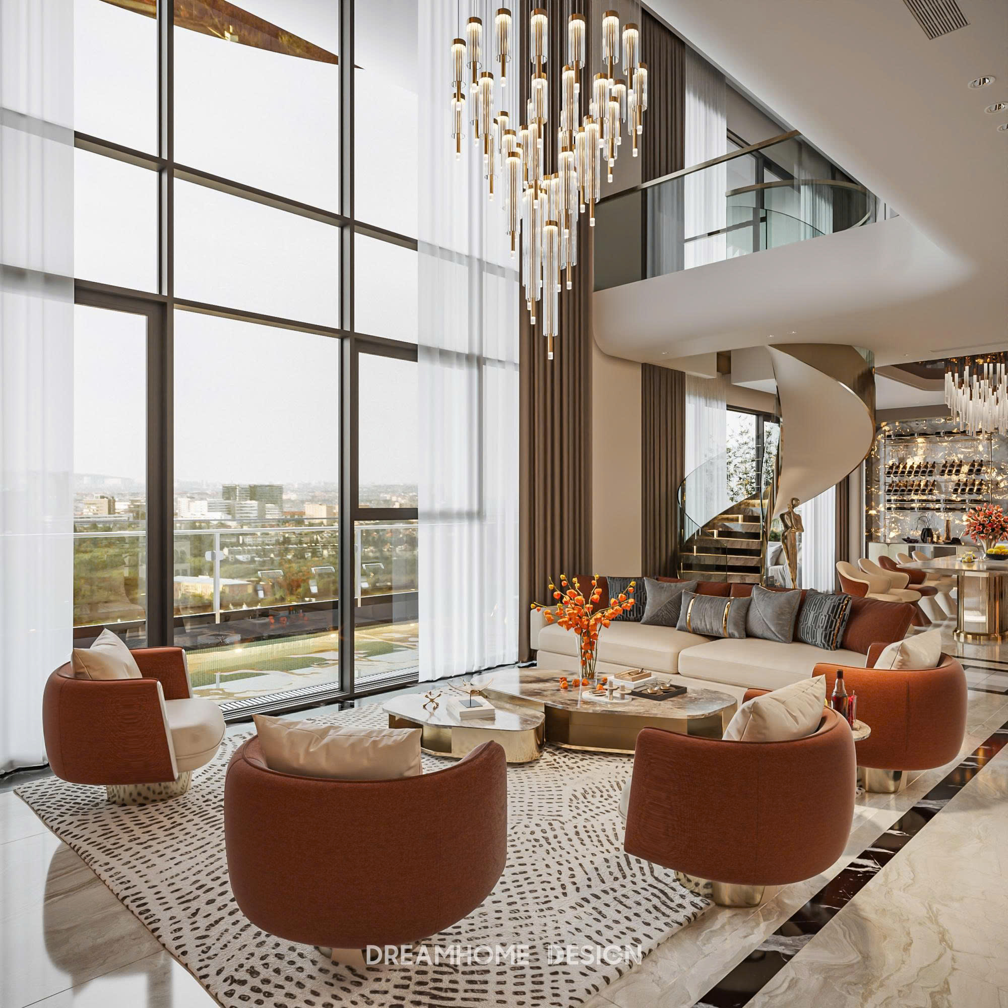 thiết kế nội thất penthouse sunshine city ciputra