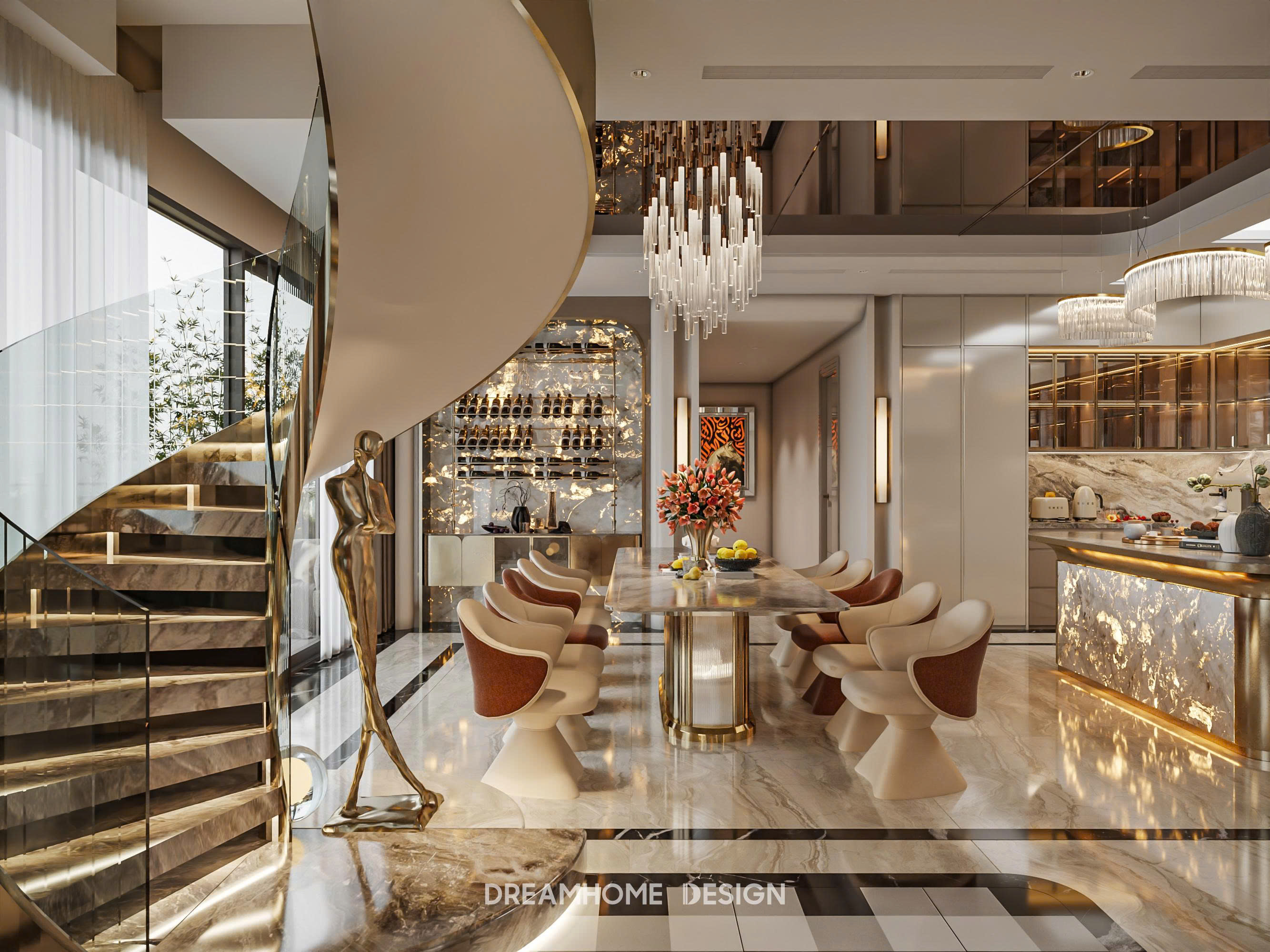 thiết kế nội thất penthouse