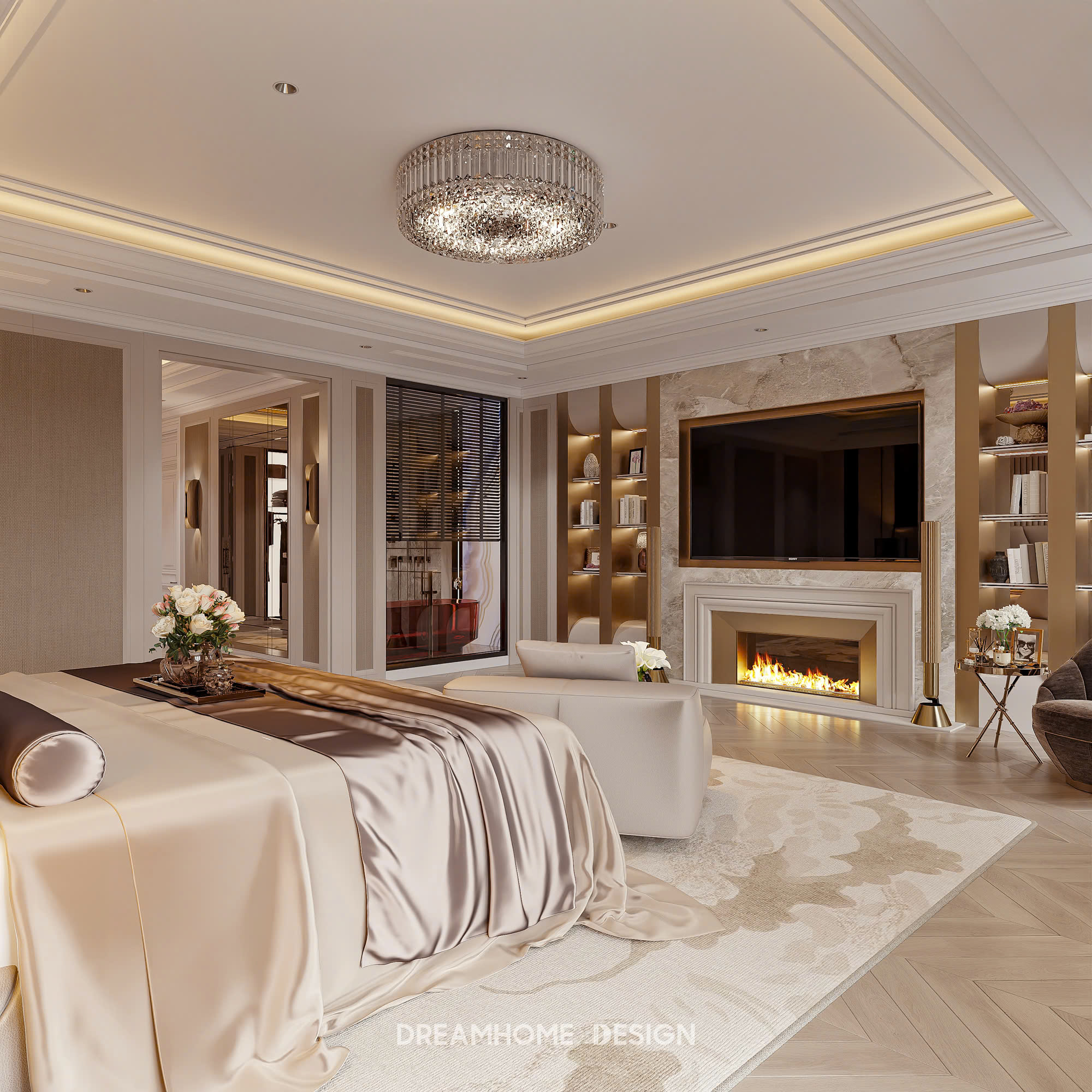 cải tạo phòng ngủ master