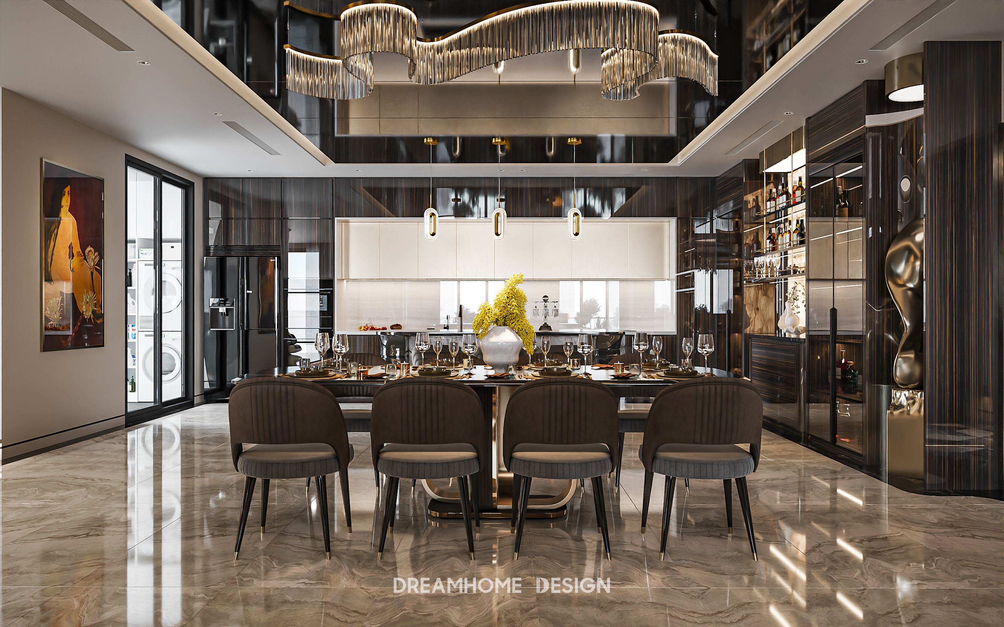 thiết kế nội thất penthouse