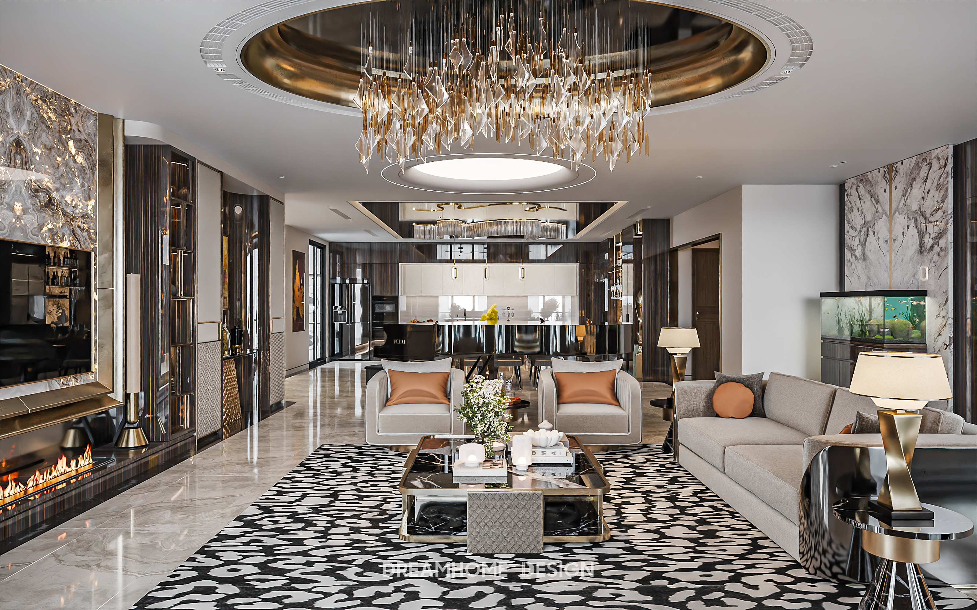 thiết kế nội thất penthouse