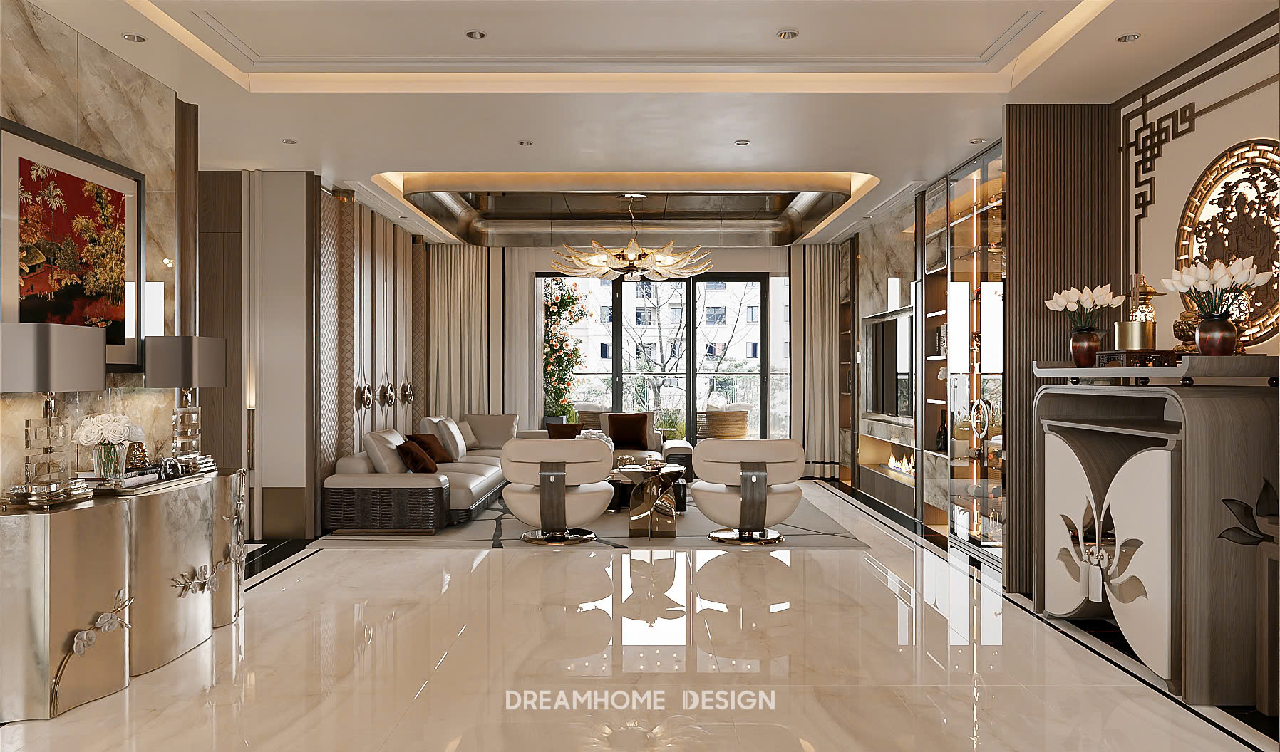 thiết kế nội thất penthouse