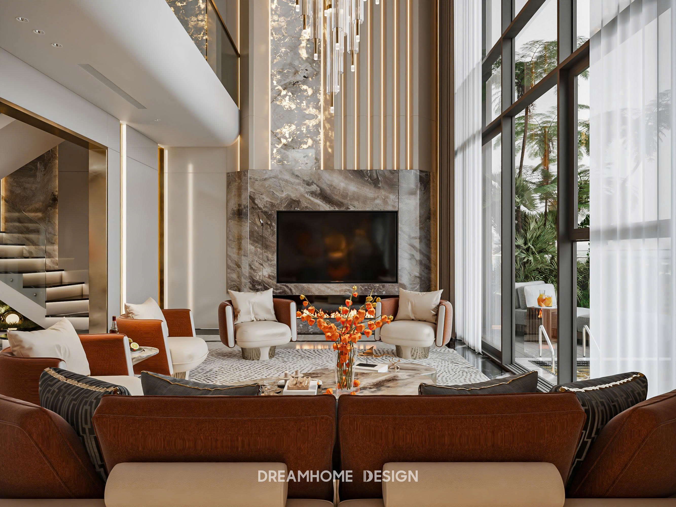 thiết kế nội thất penthouse