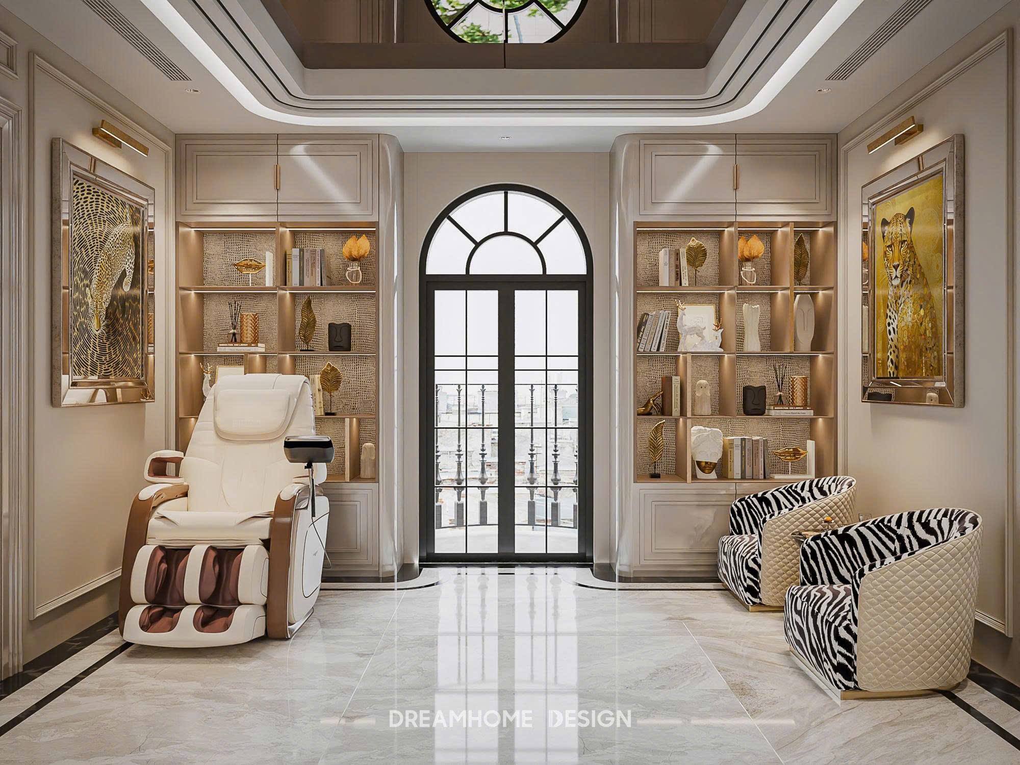 thiết kế nội thất biệt thự Đảo Vua