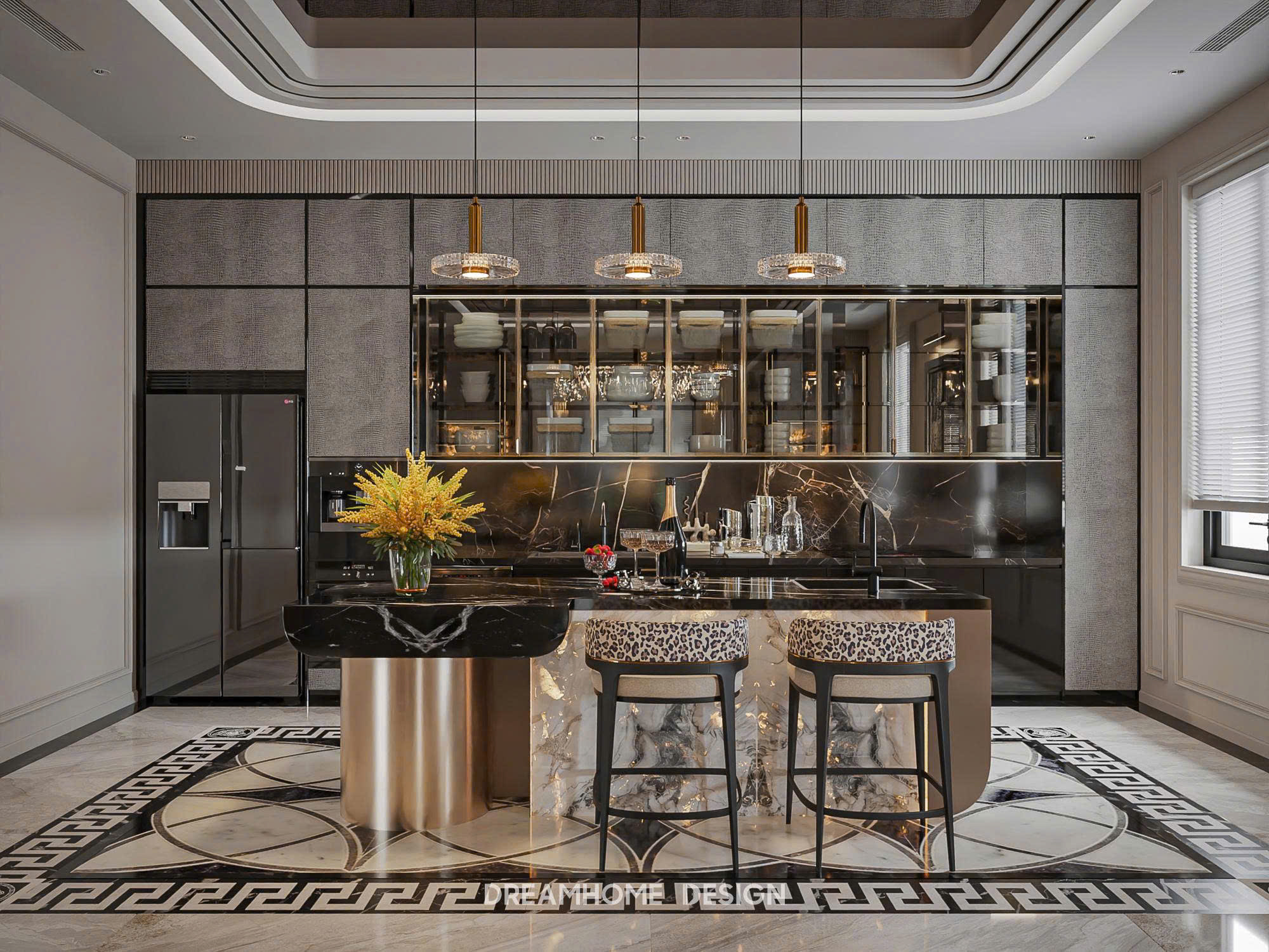 thiết kế nội thất biệt thự Đảo Vua