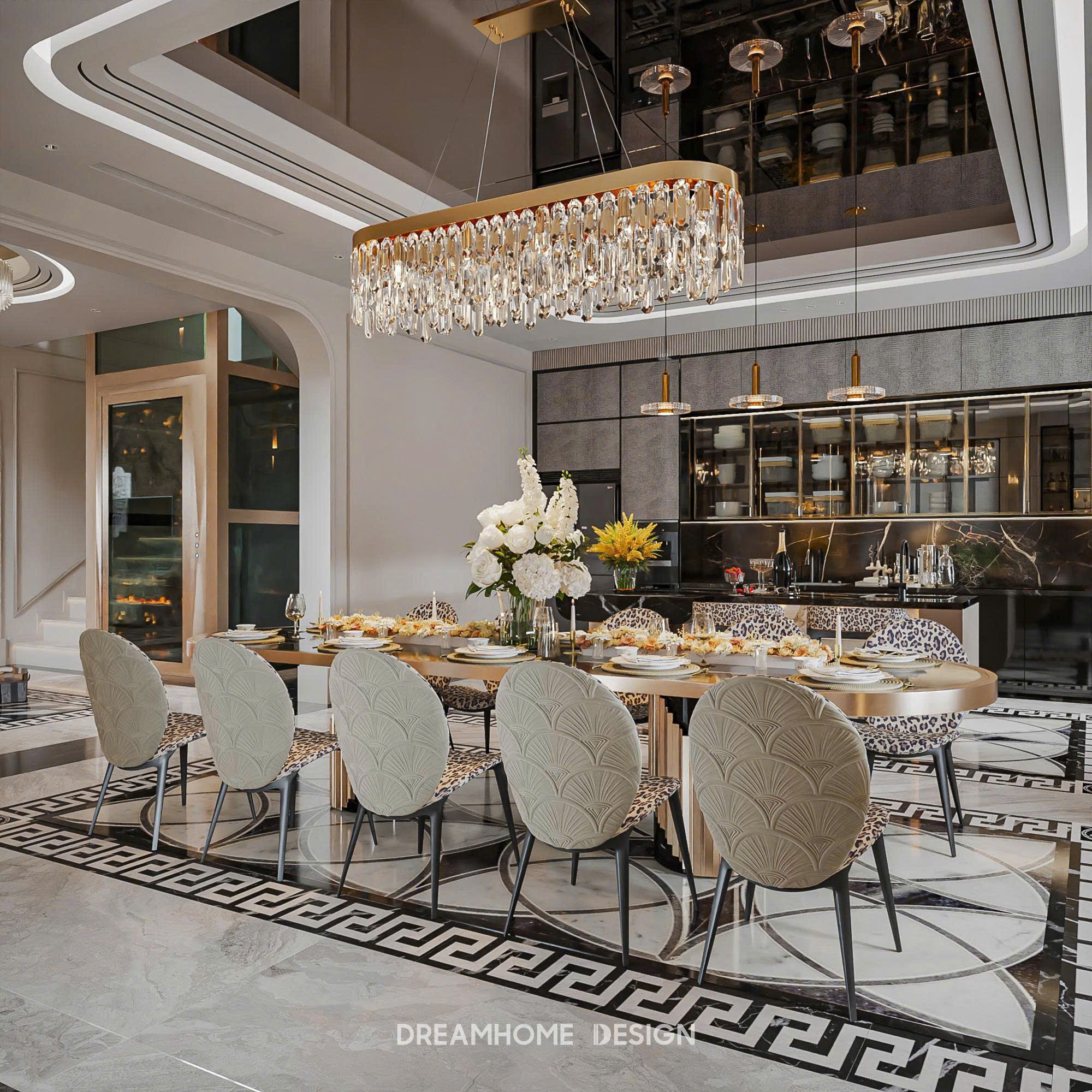 thiết kế nội thất biệt thự Đảo Vua