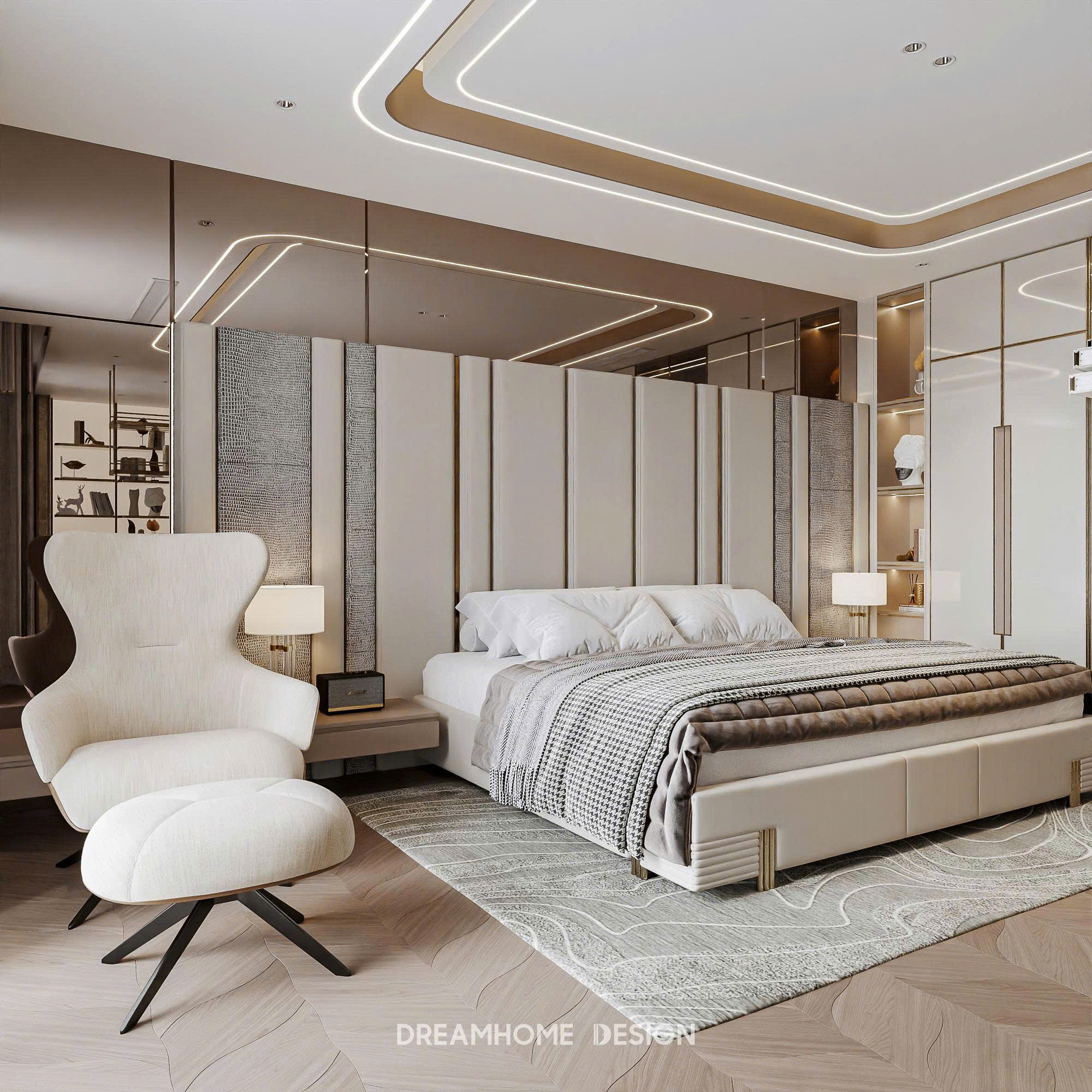 thiết kế nội thất biệt thự Đảo Vua