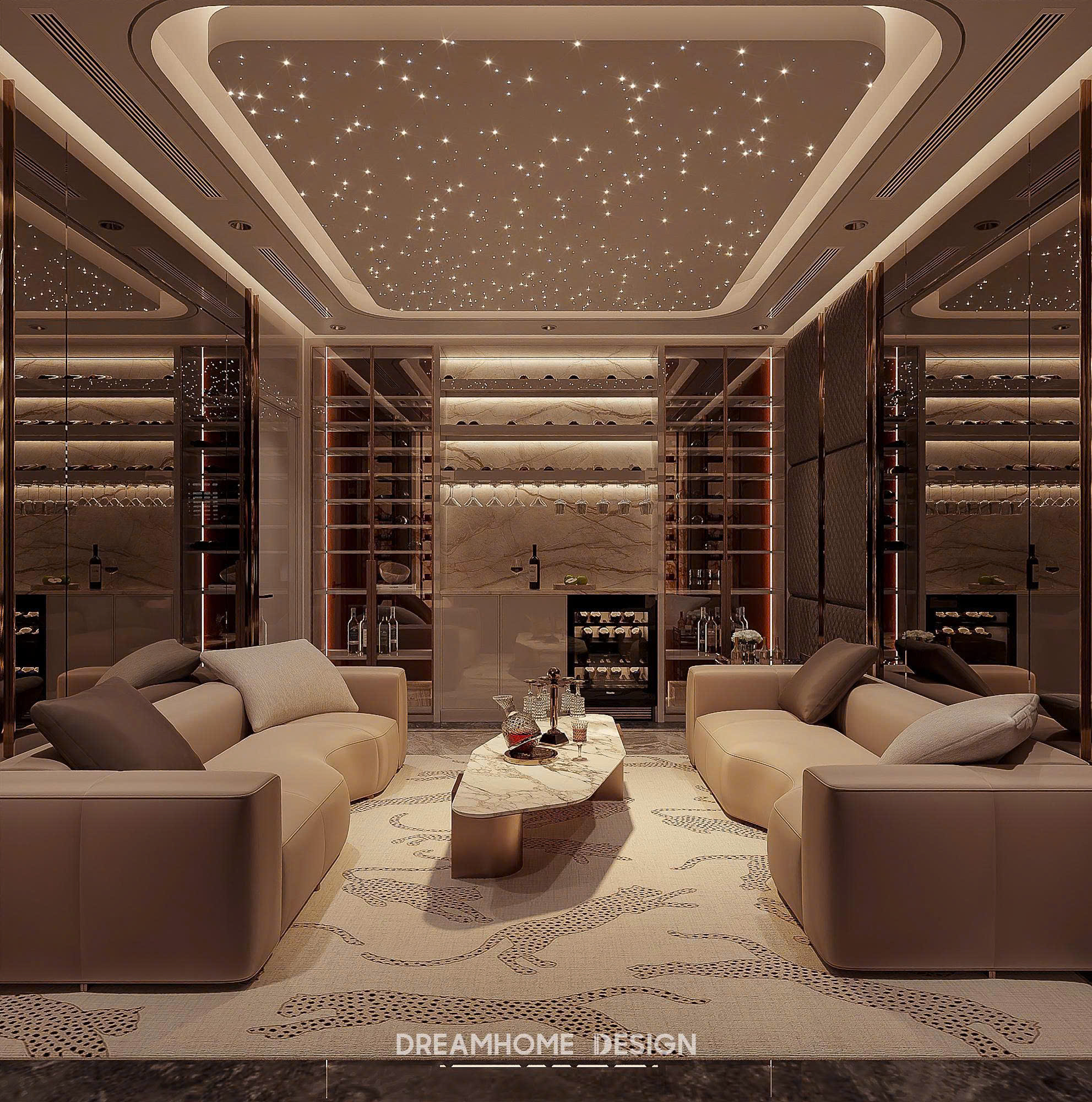 thiết kế nội thất biệt thự Đảo Vua