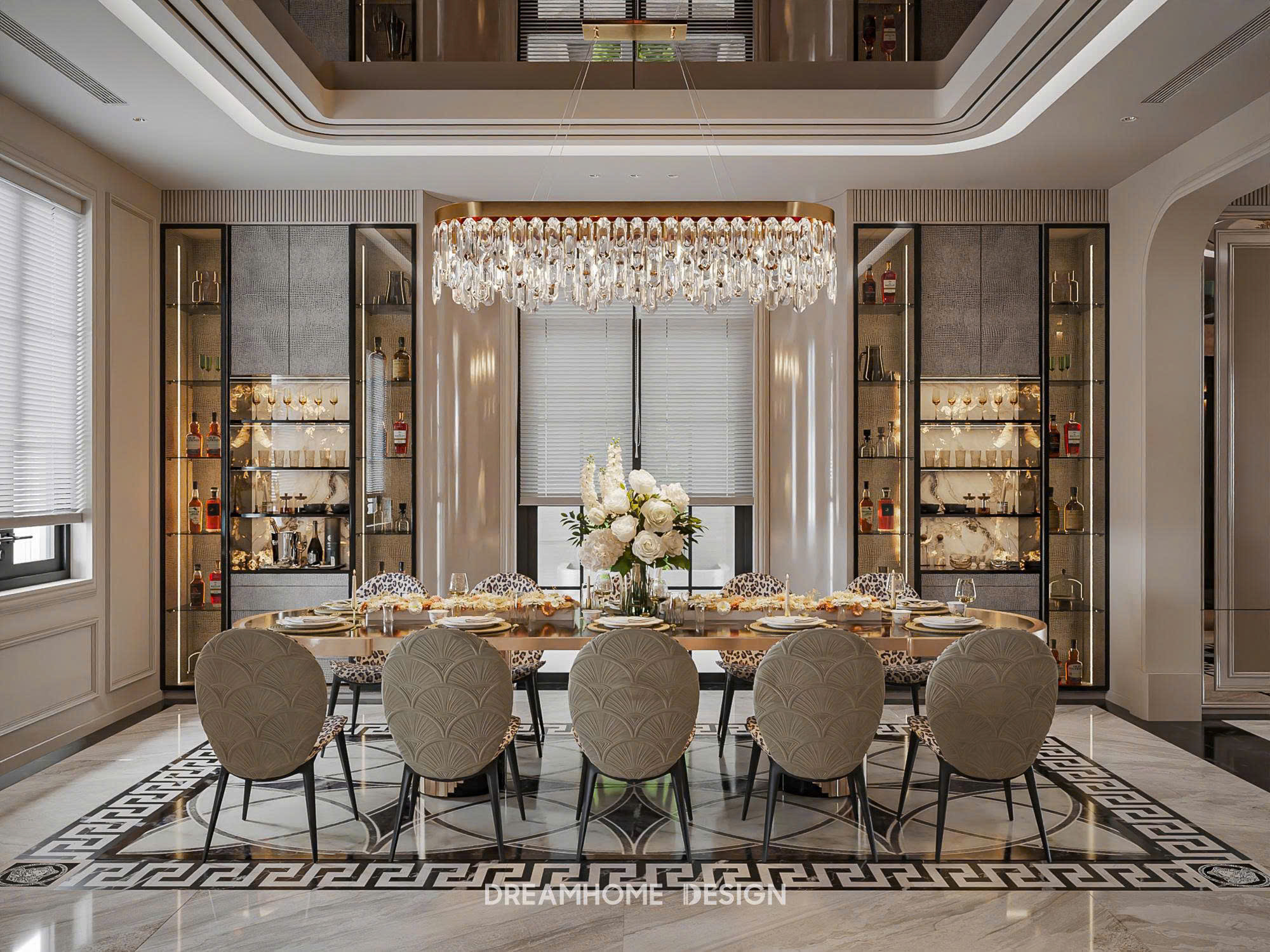 thiết kế nội thất biệt thự Đảo Vua