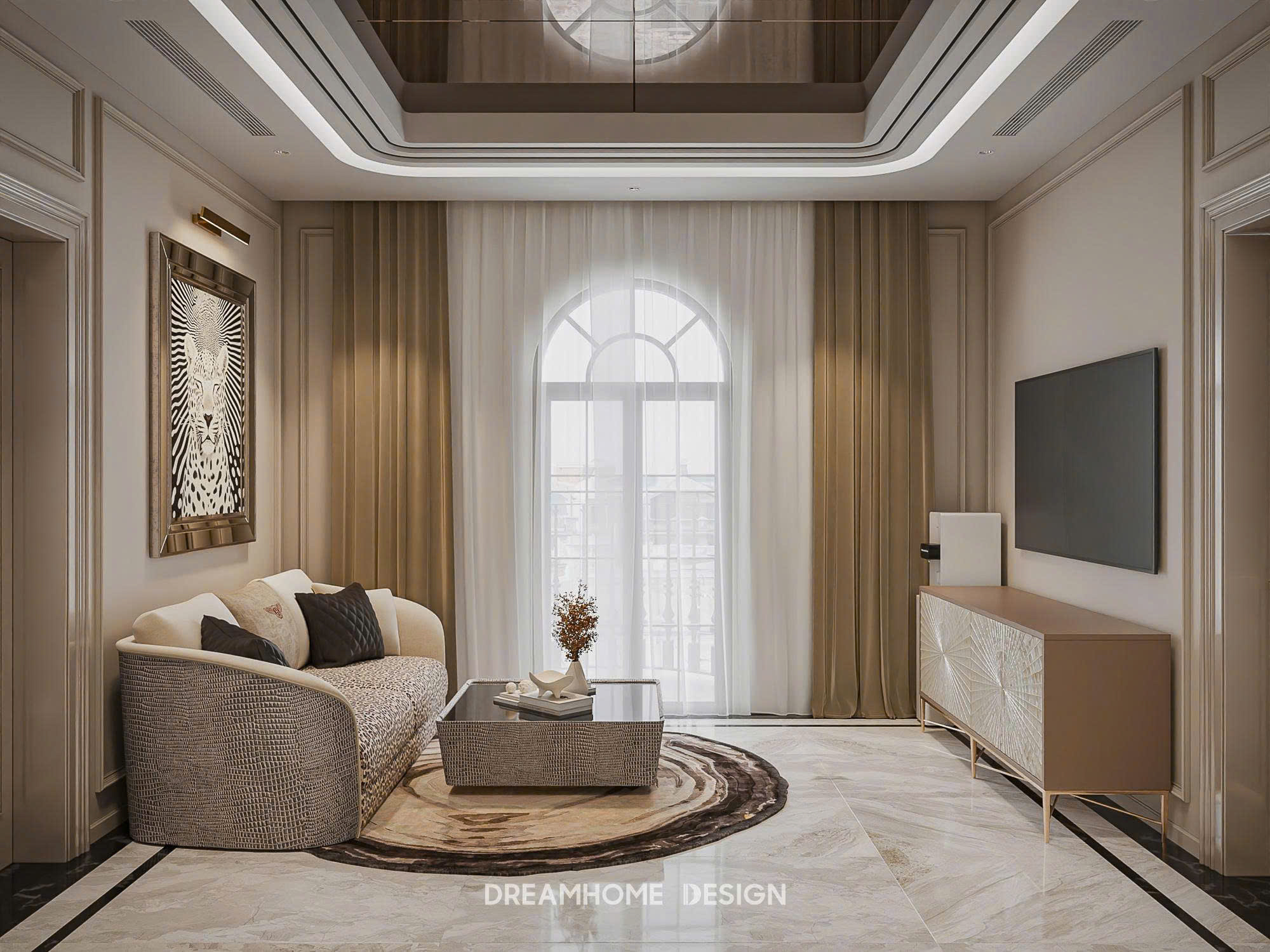 thiết kế nội thất biệt thự Đảo Vua