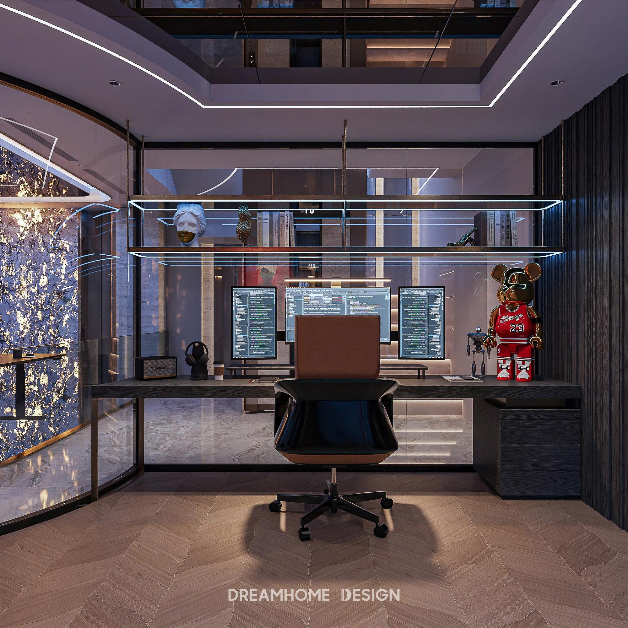 thiết kế nội thất biệt thự Đảo Vua