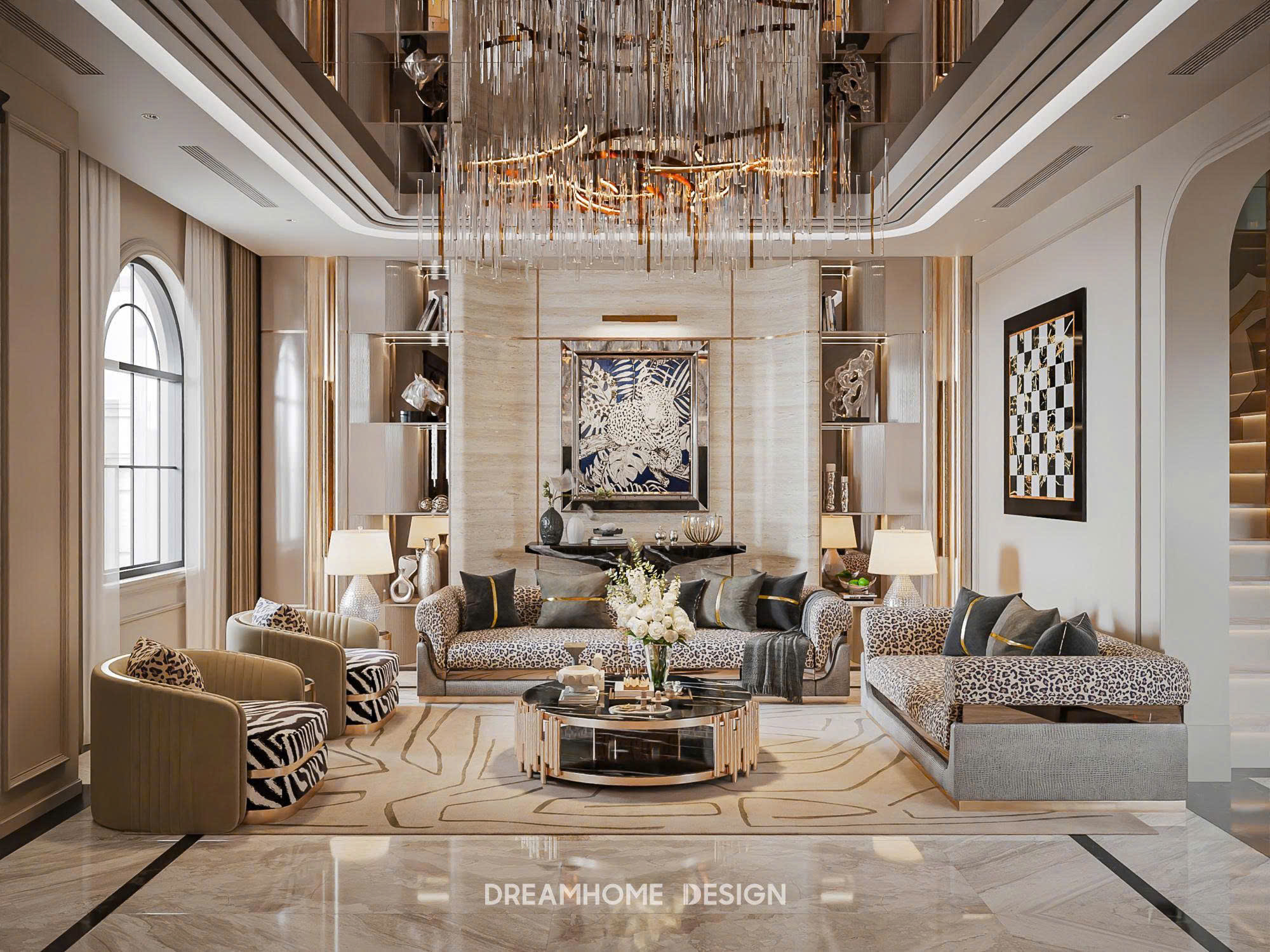 thiết kế nội thất biệt thự hoàng gia