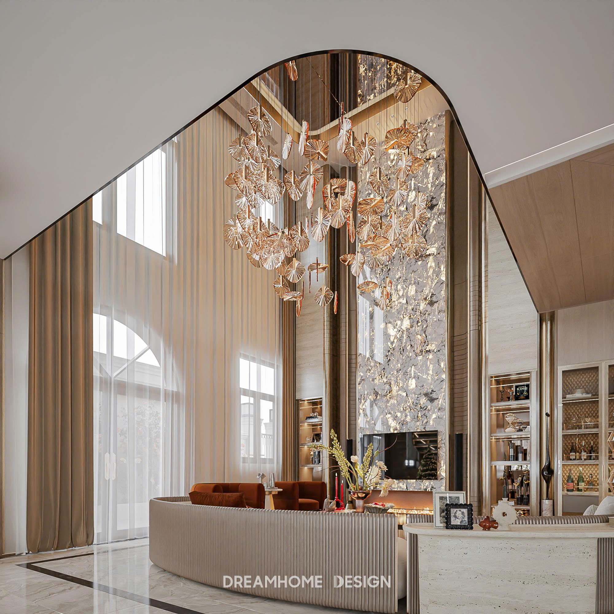 thiết kế nội thất siêu sang