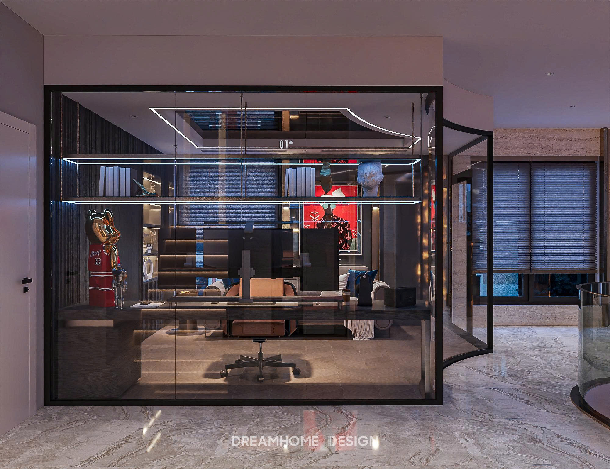 thiết kế nội thất biệt thự Đảo Vua