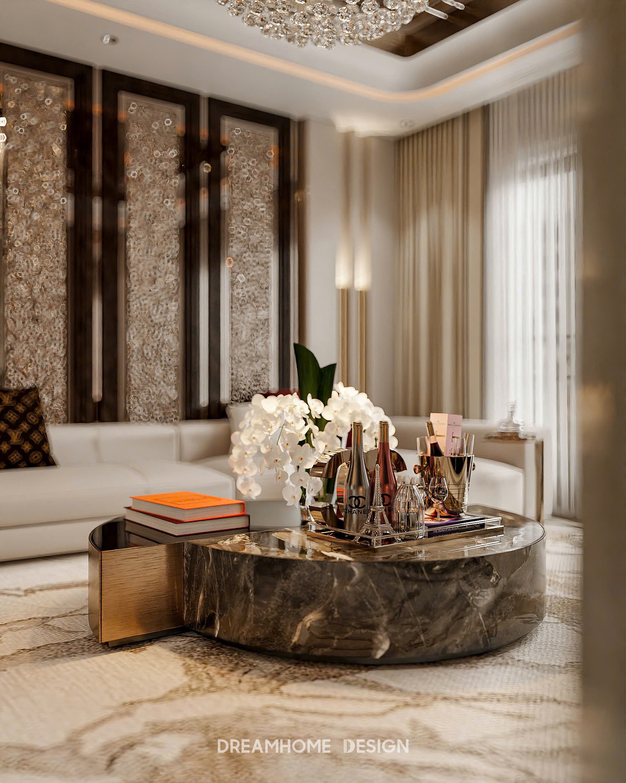 thiết kế nội thất biệt thự hoàng gia