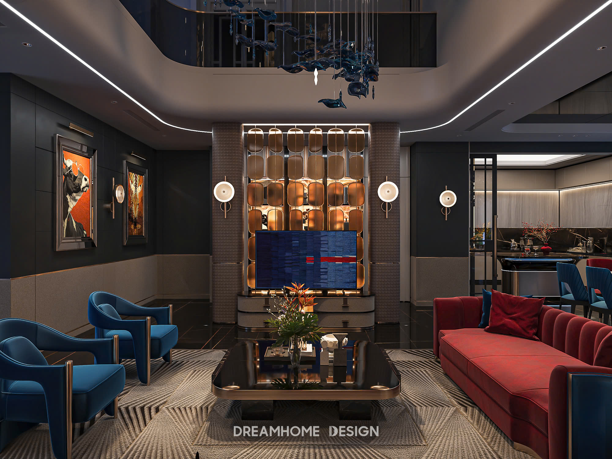 xu hướng thiết kế phòng khách