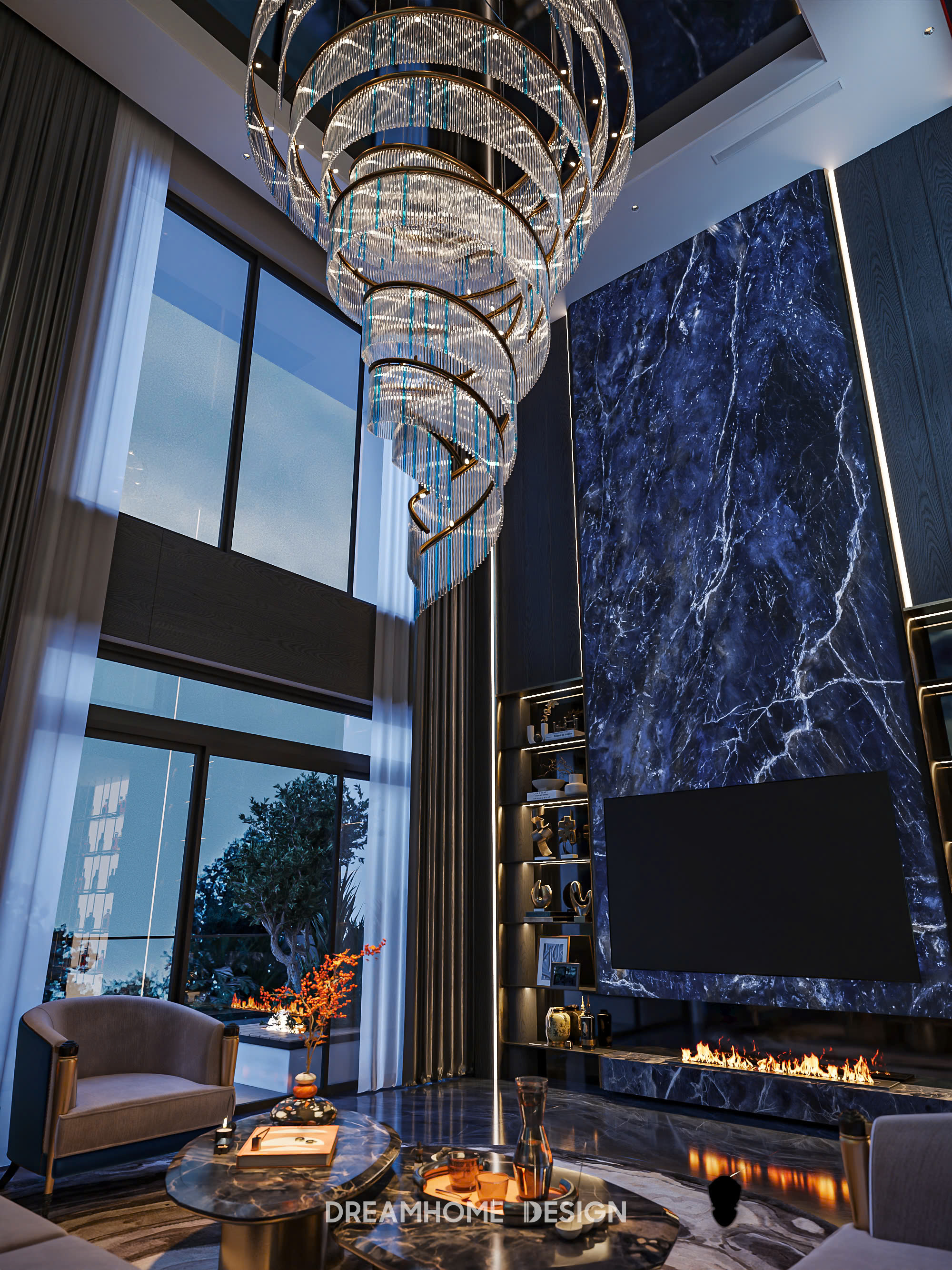 xu hướng thiết kế phòng khách