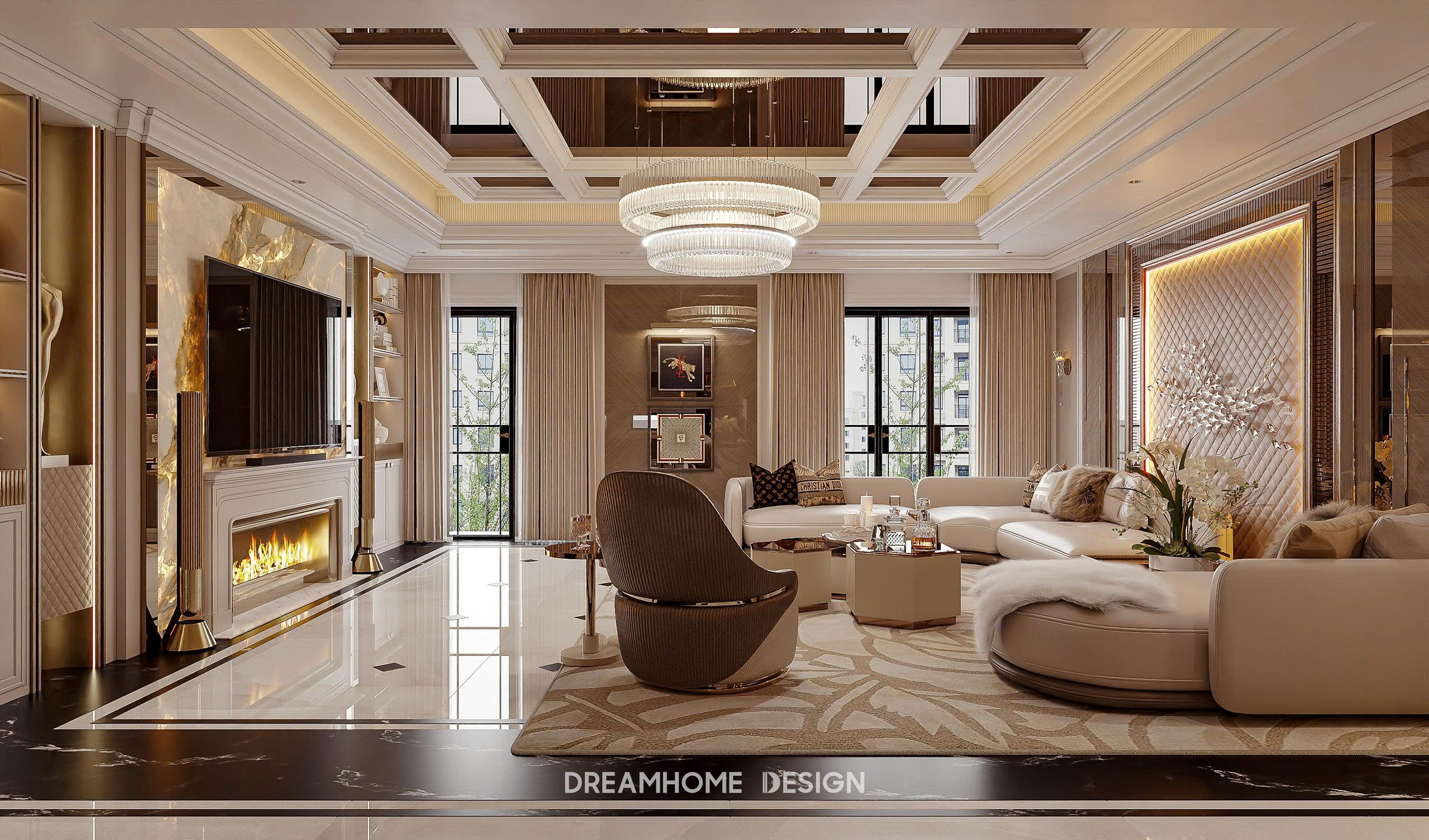 xu hướng thiết kế phòng khách