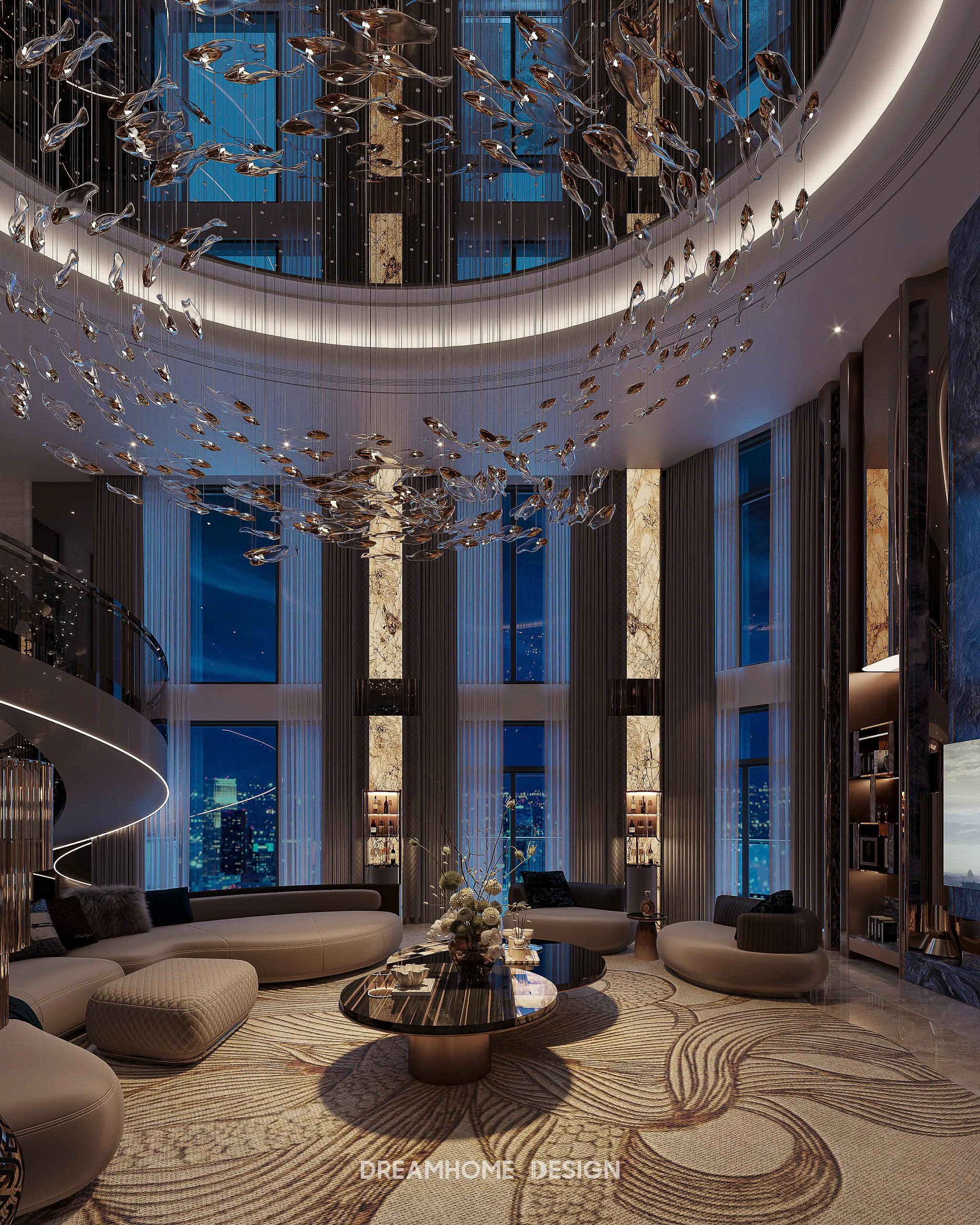 mẫu phòng khách sang trọng