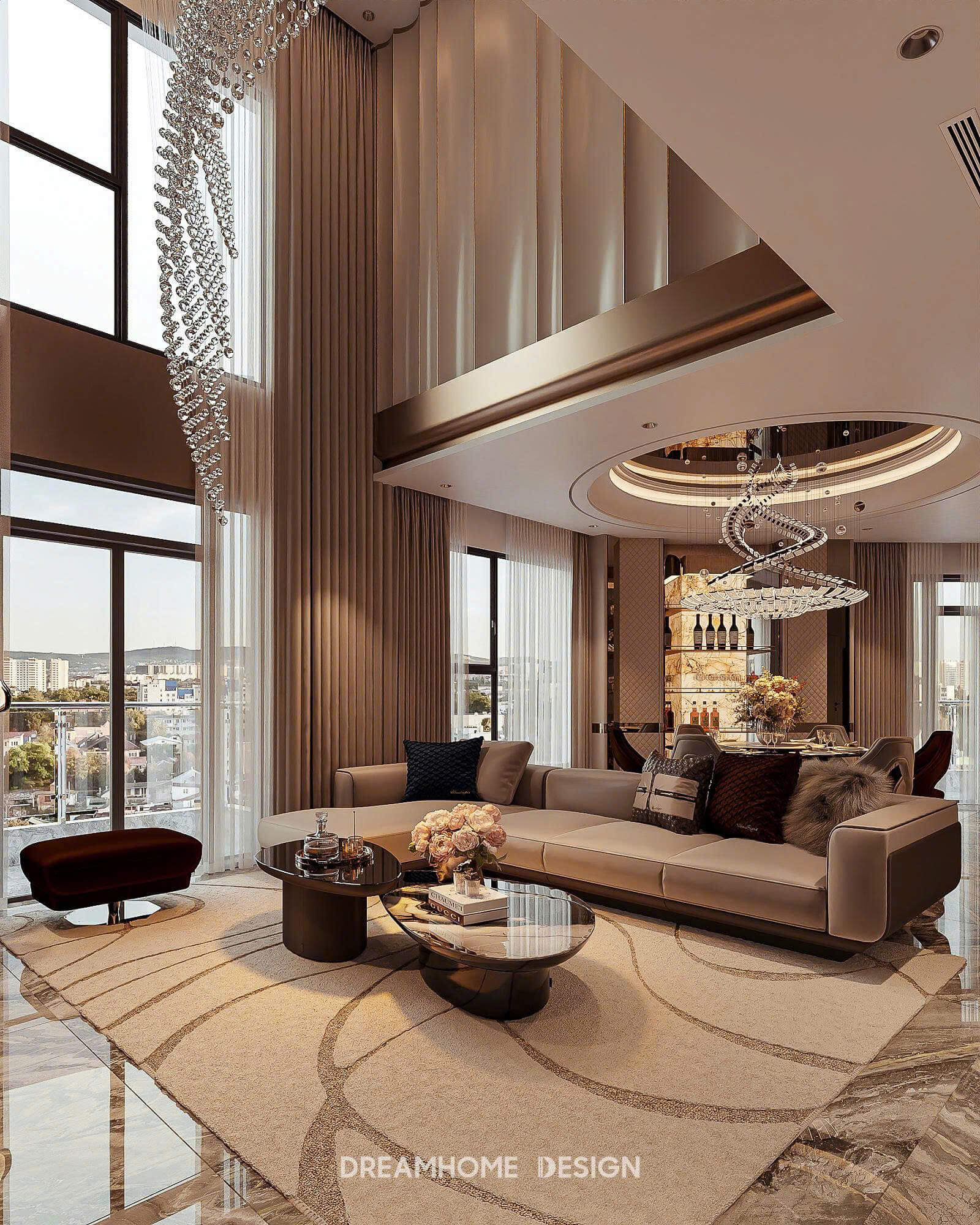 mẫu phòng khách sang trọng