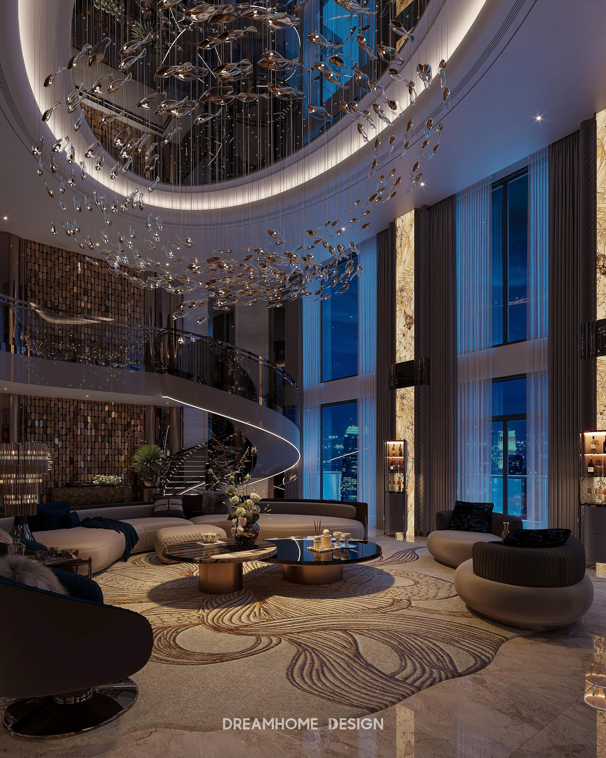 mẫu phòng khách sang trọng