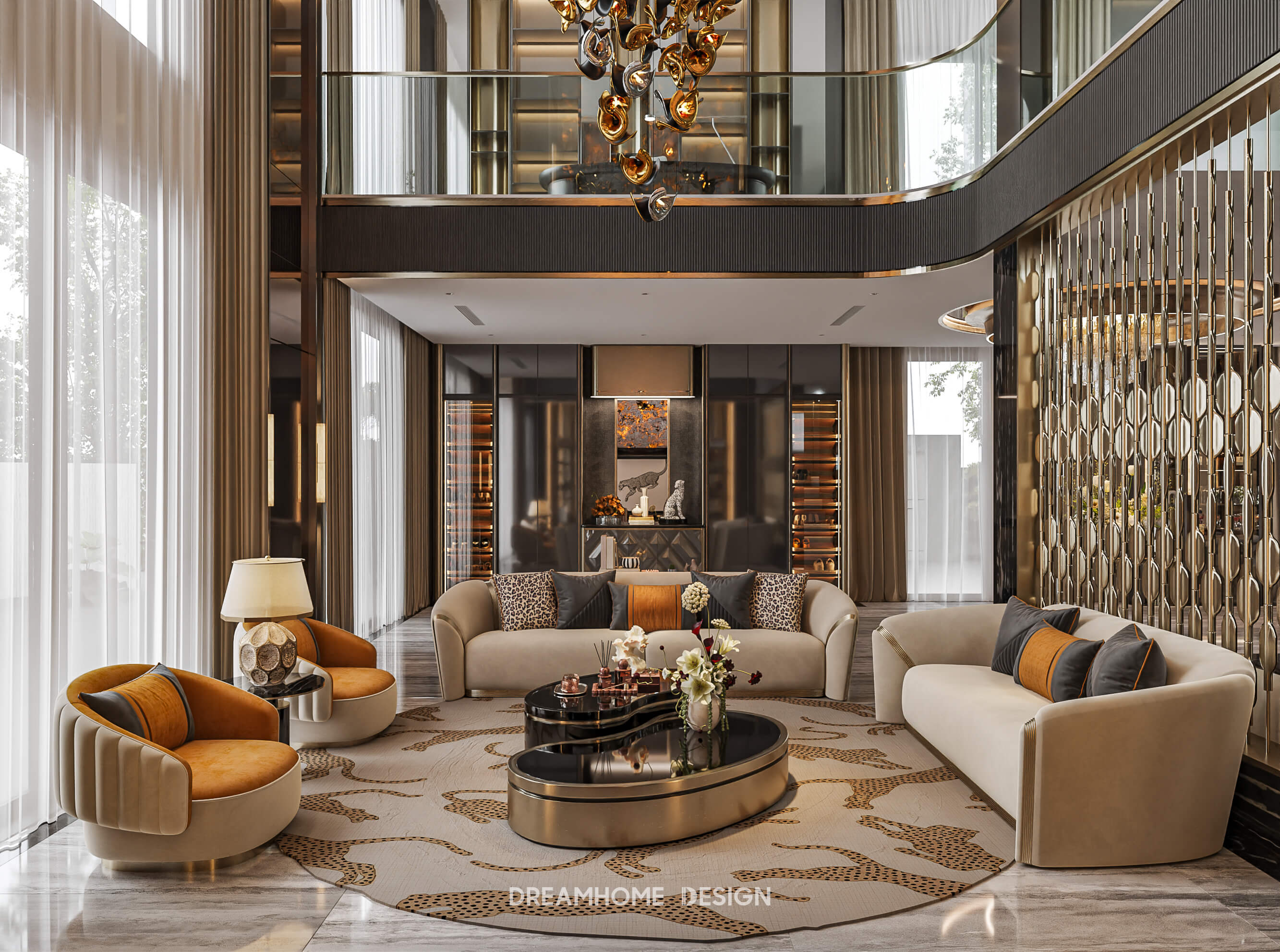 mẫu phòng khách sang trọng