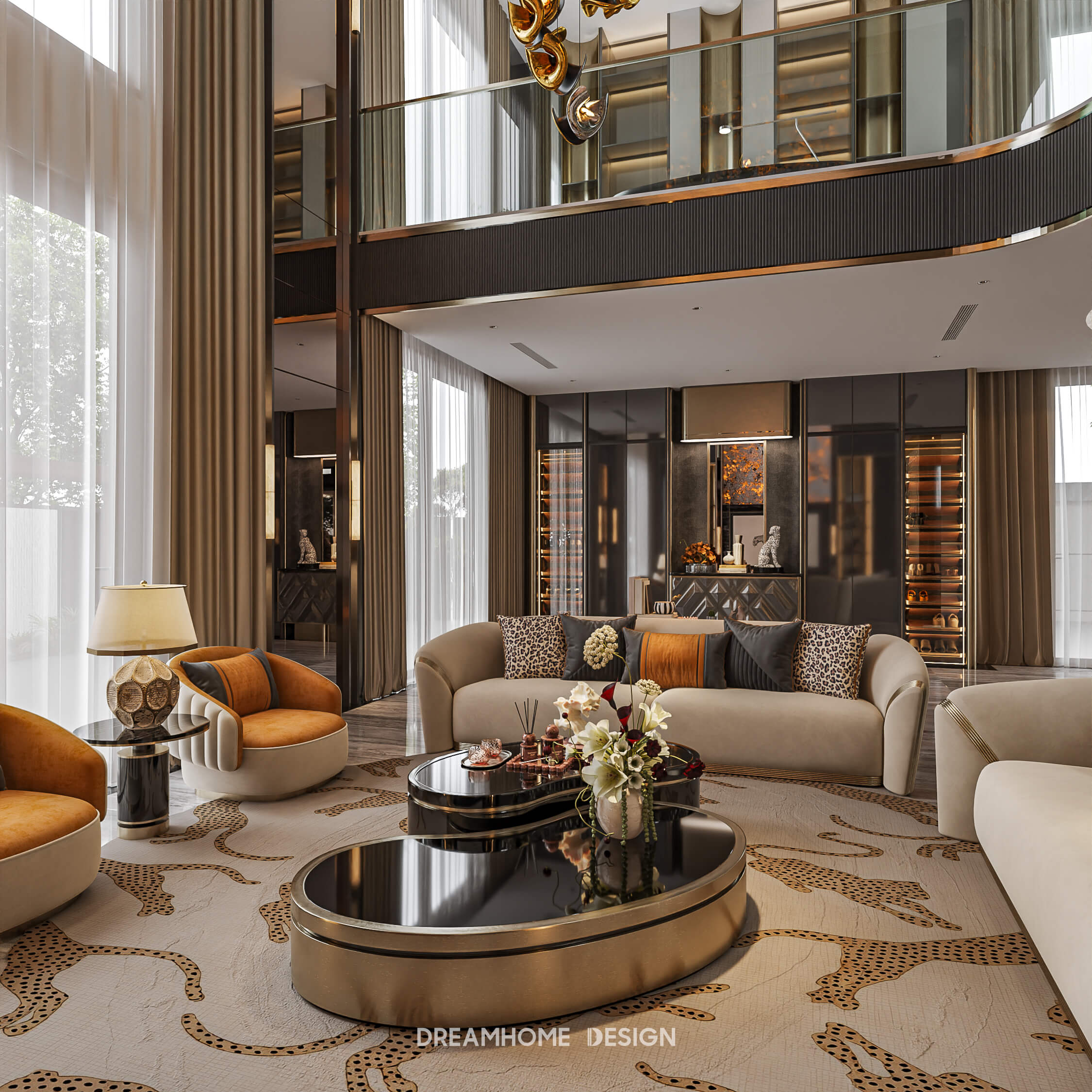 mẫu phòng khách sang trọng