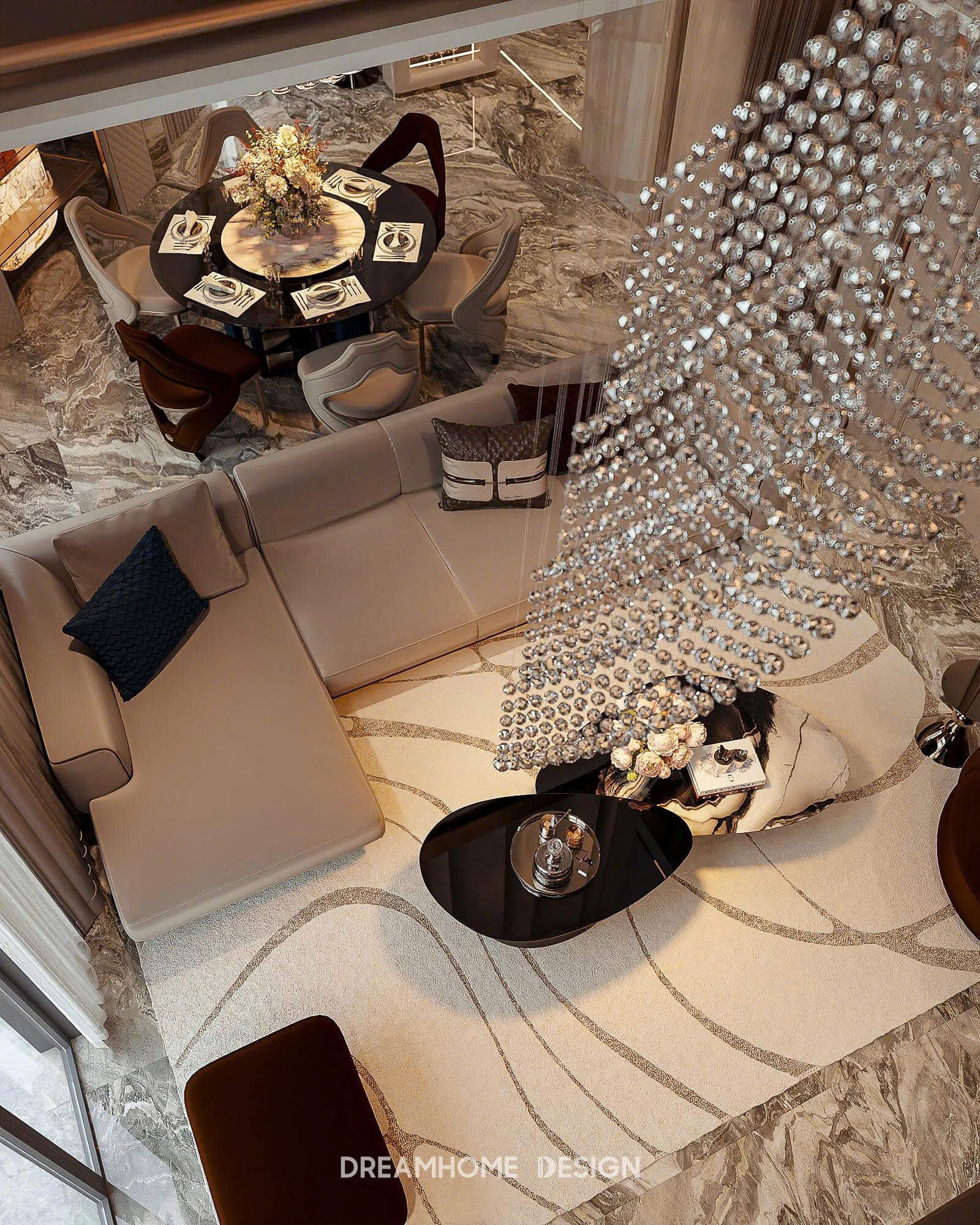 mẫu phòng khách sang trọng