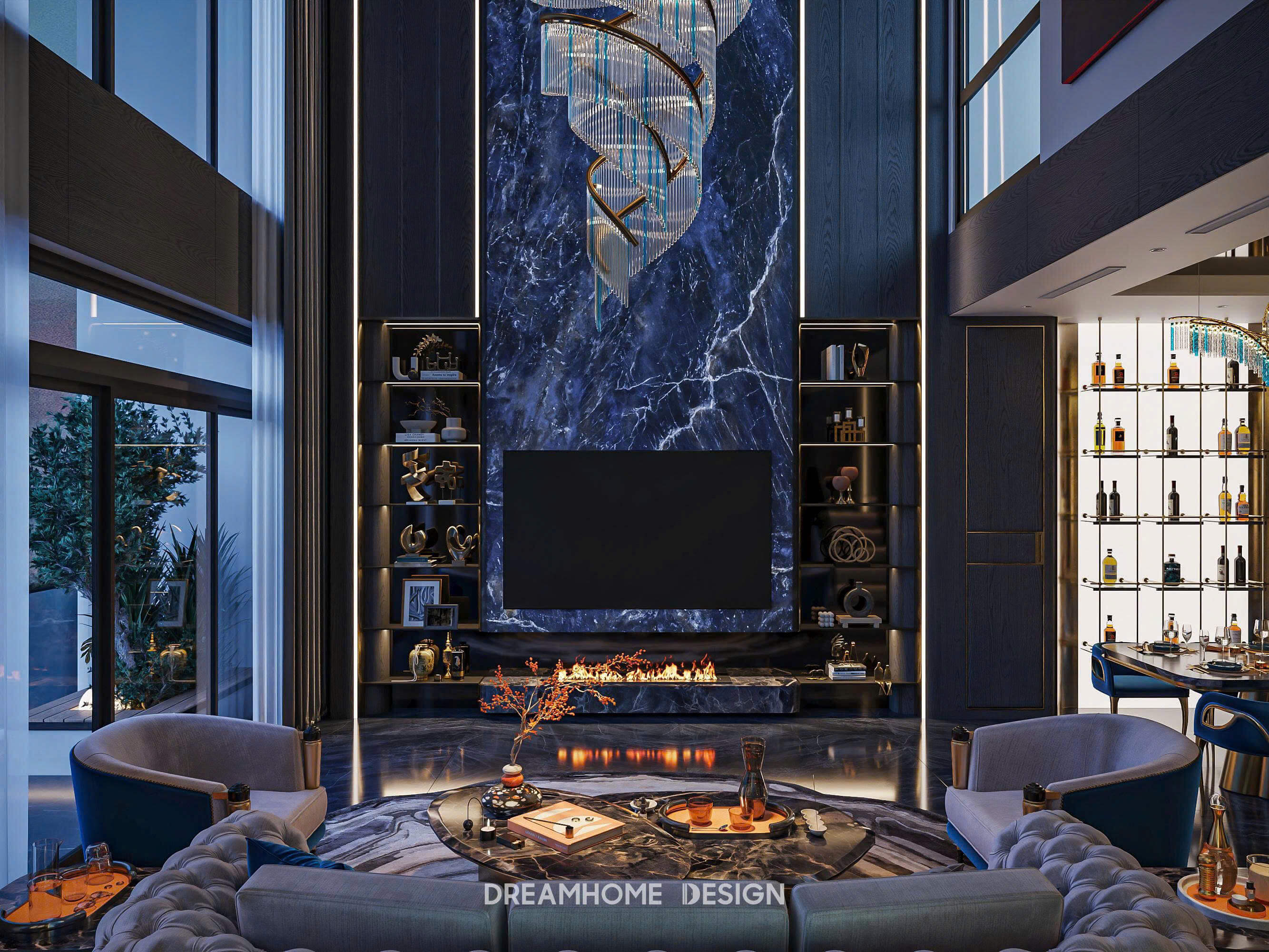 mẫu phòng khách sang trọng