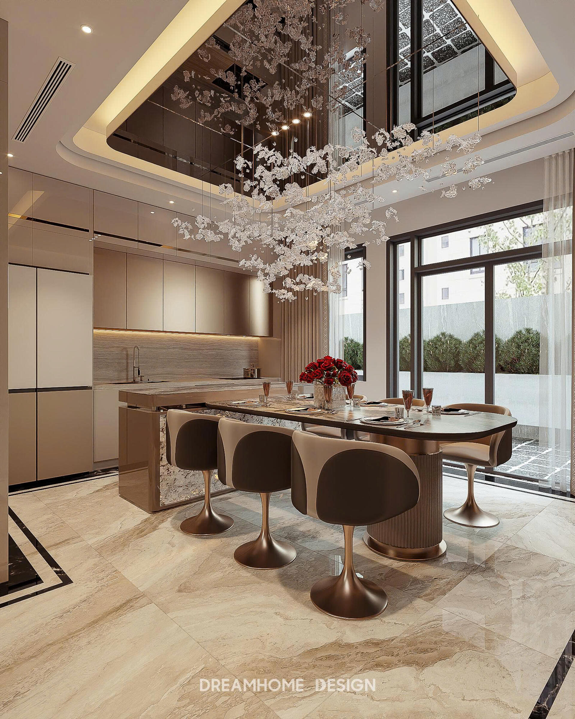 thiết kế nội thất biệt thự vinhomes cổ loa