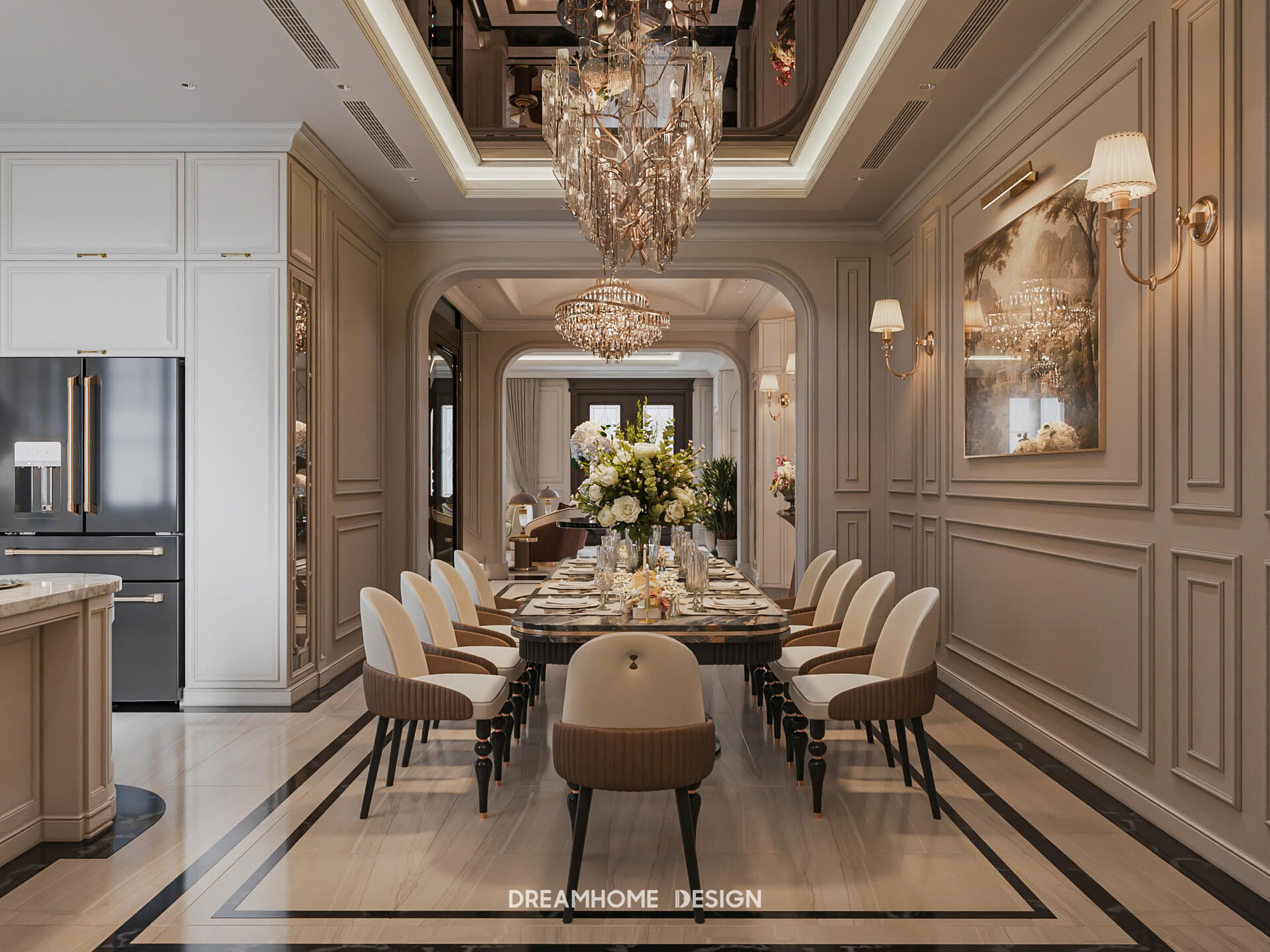thiết kế nội thất biệt thự vinhomes cổ loa