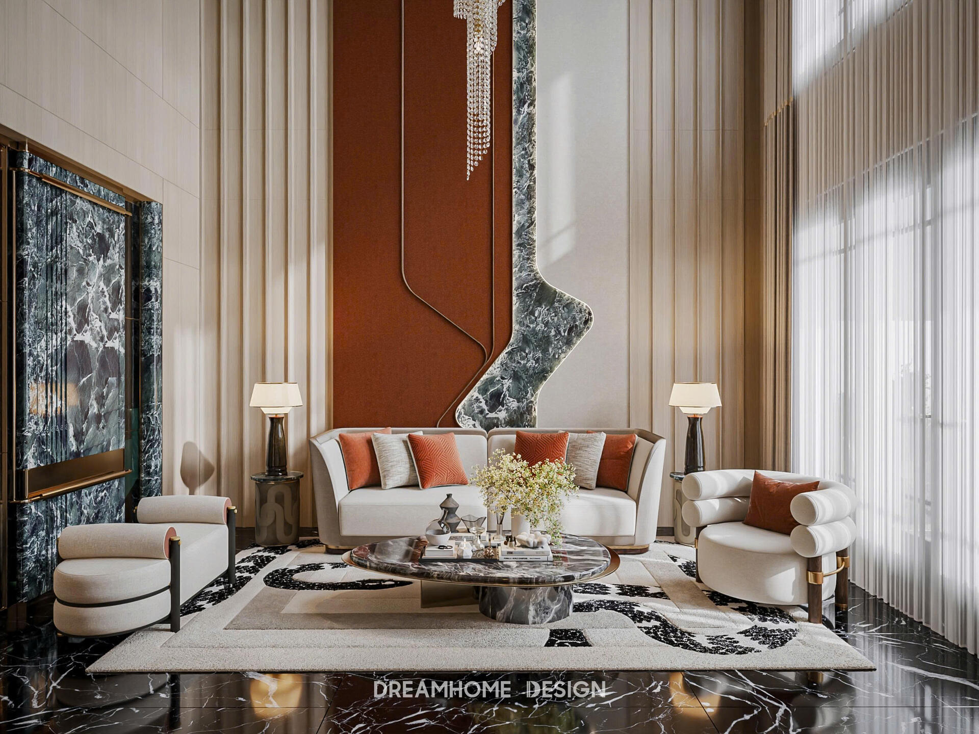 thiết kế nội thất biệt thự vinhomes cổ loa